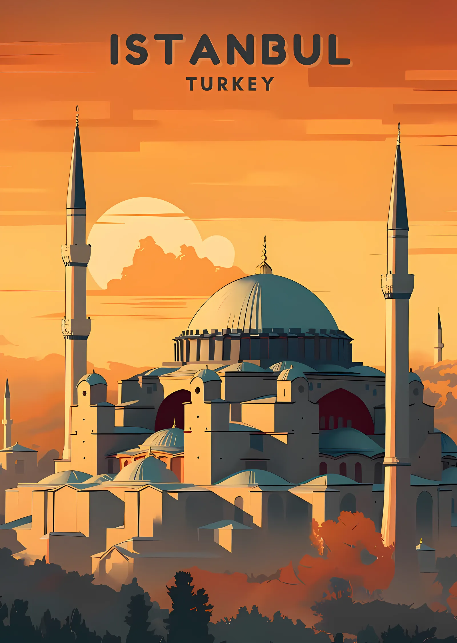 İstanbul: Osmanlı Mimari Eserleri metal tablo