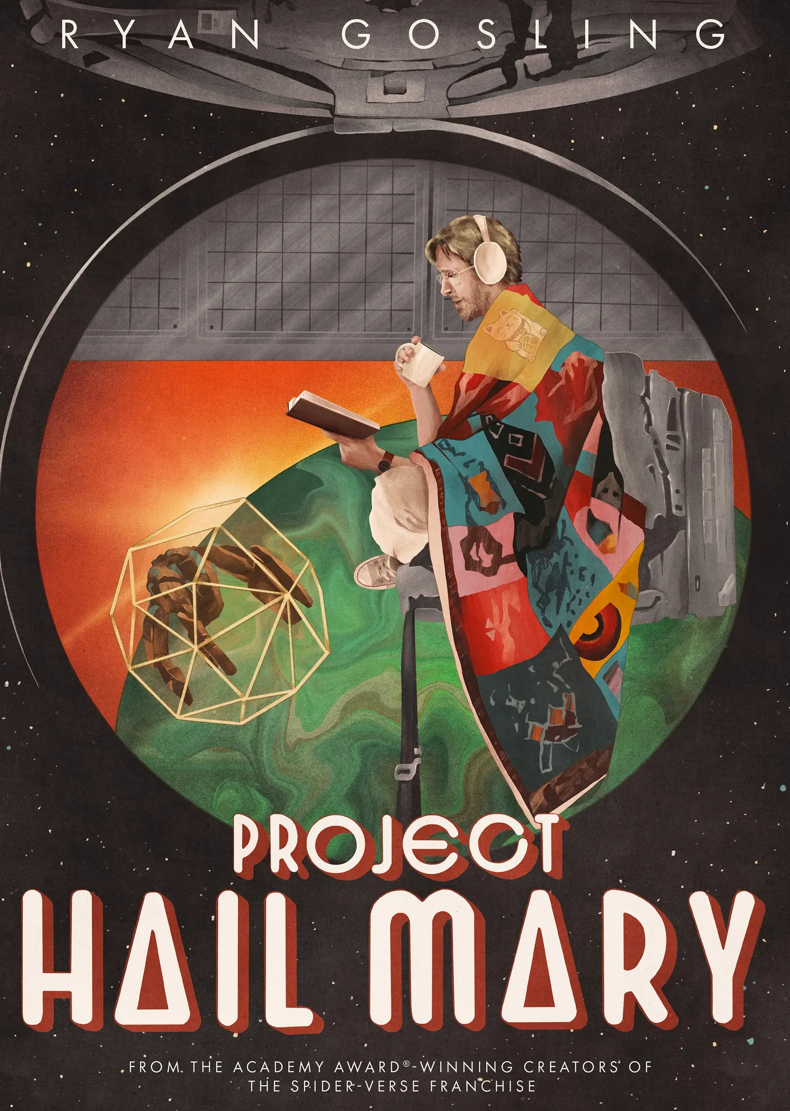 Project Hail Mary - Ters Odada Ryan Gosling metal tablo
