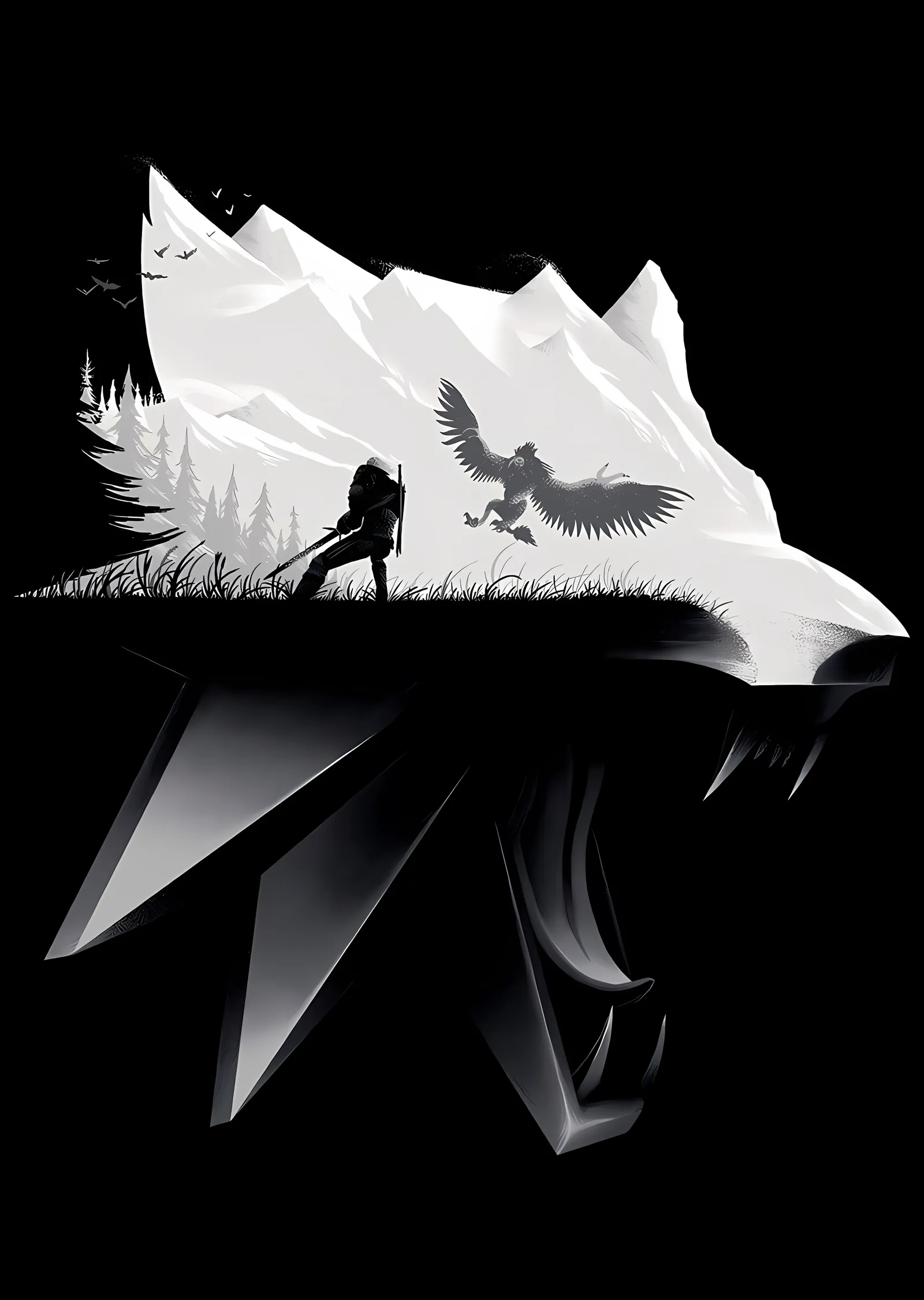 The Witcher: Kurt Ağzı metal tablo