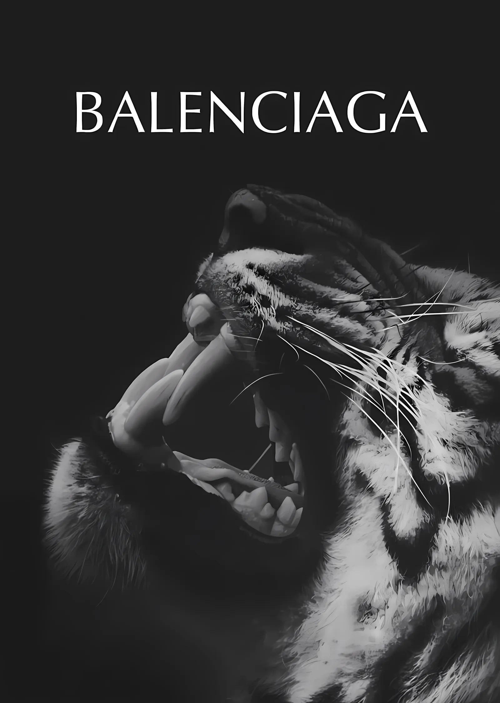 Balenciaga: Benekli Leopar metal tablo