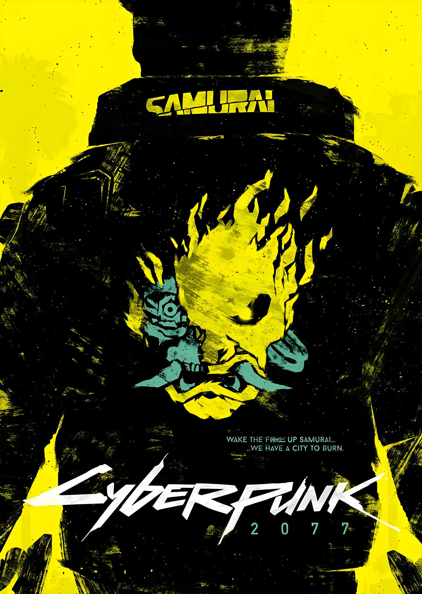 Cyberpunk 2077: Samurai Ceket metal tablo