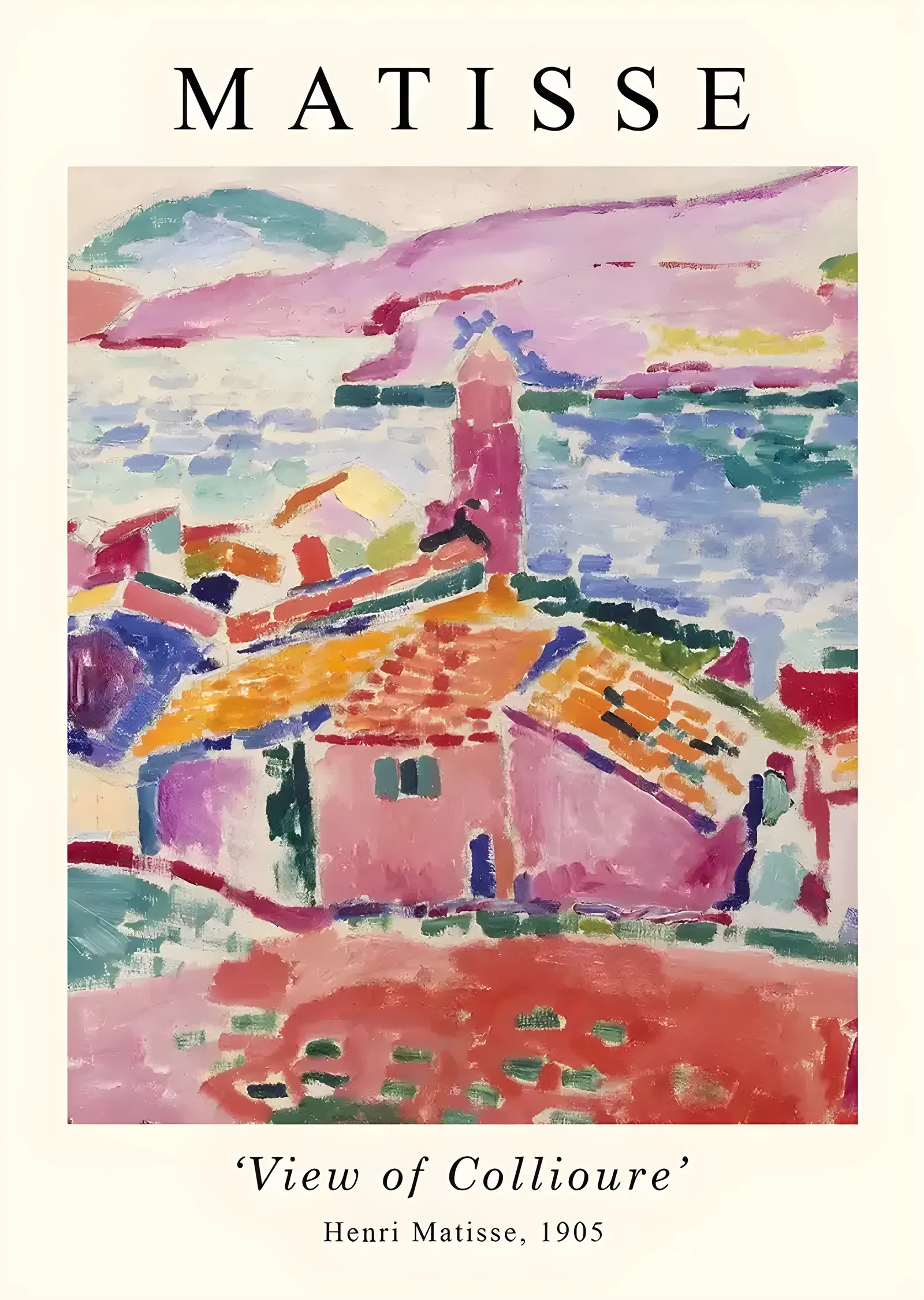 Matisse: View of Collioure metal tablo
