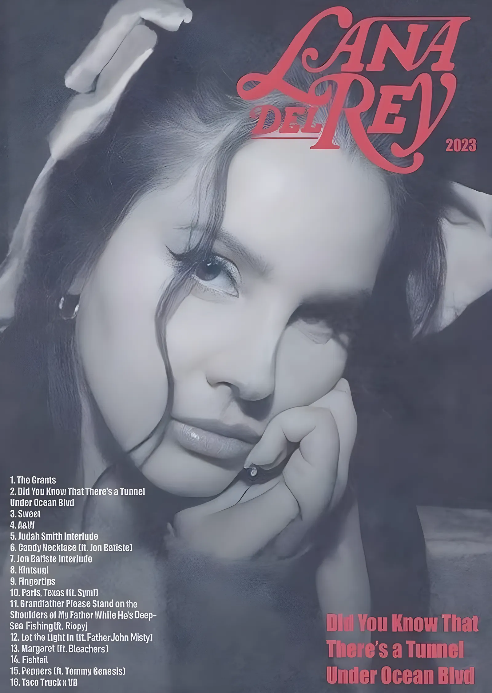 Lana Del Rey: Tunnel Under Ocean Blvd metal tablo