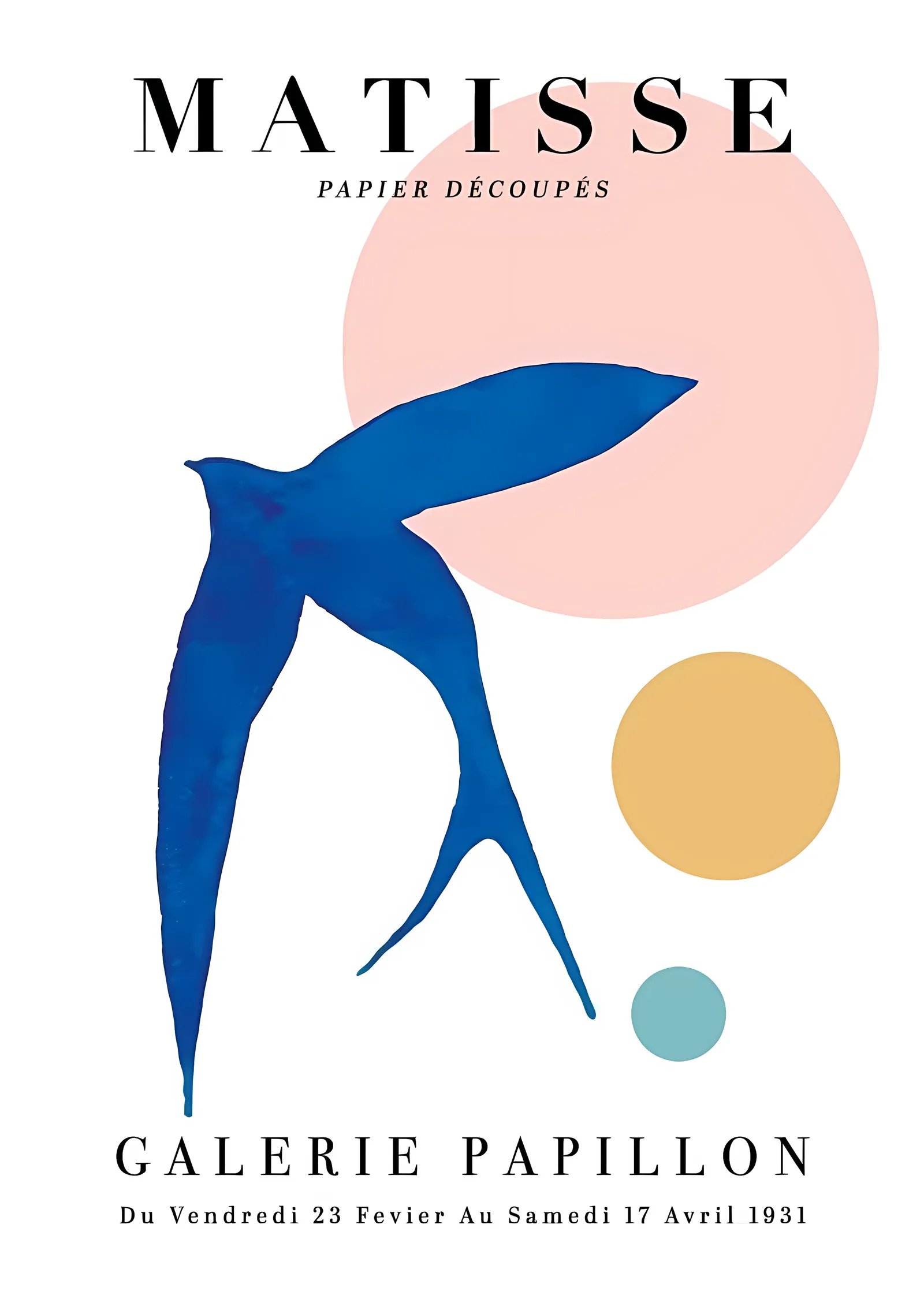 Matisse: Galerie Papillon metal tablo