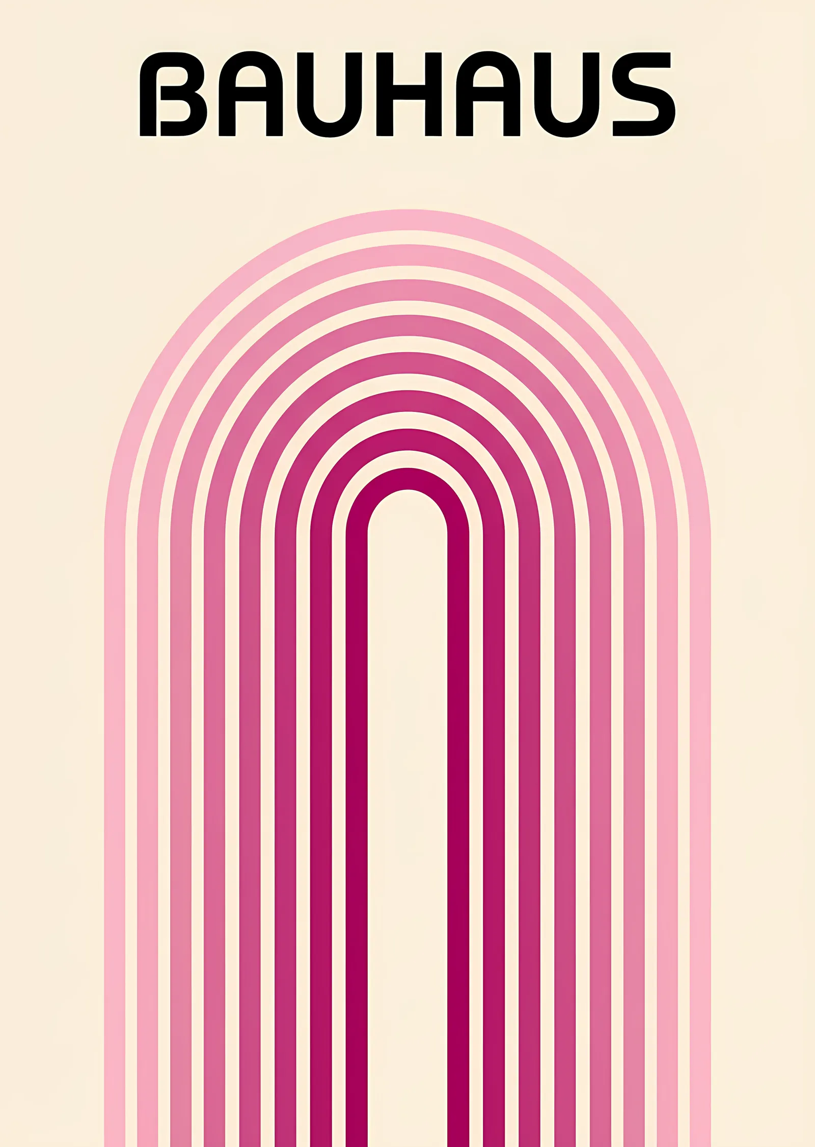 Bauhaus: Pembe Kemer metal tablo