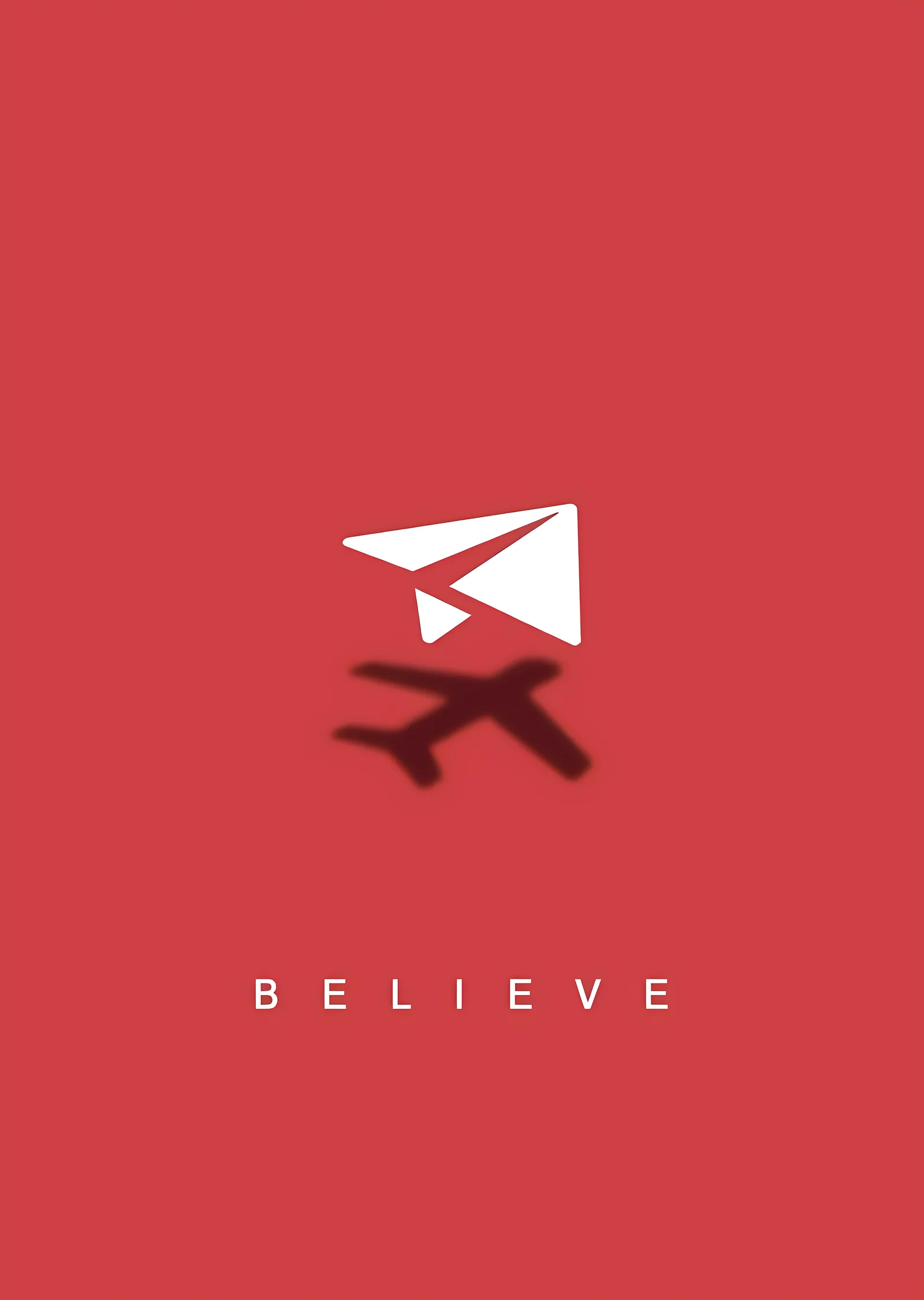 Believe: Uçan İnanç metal tablo