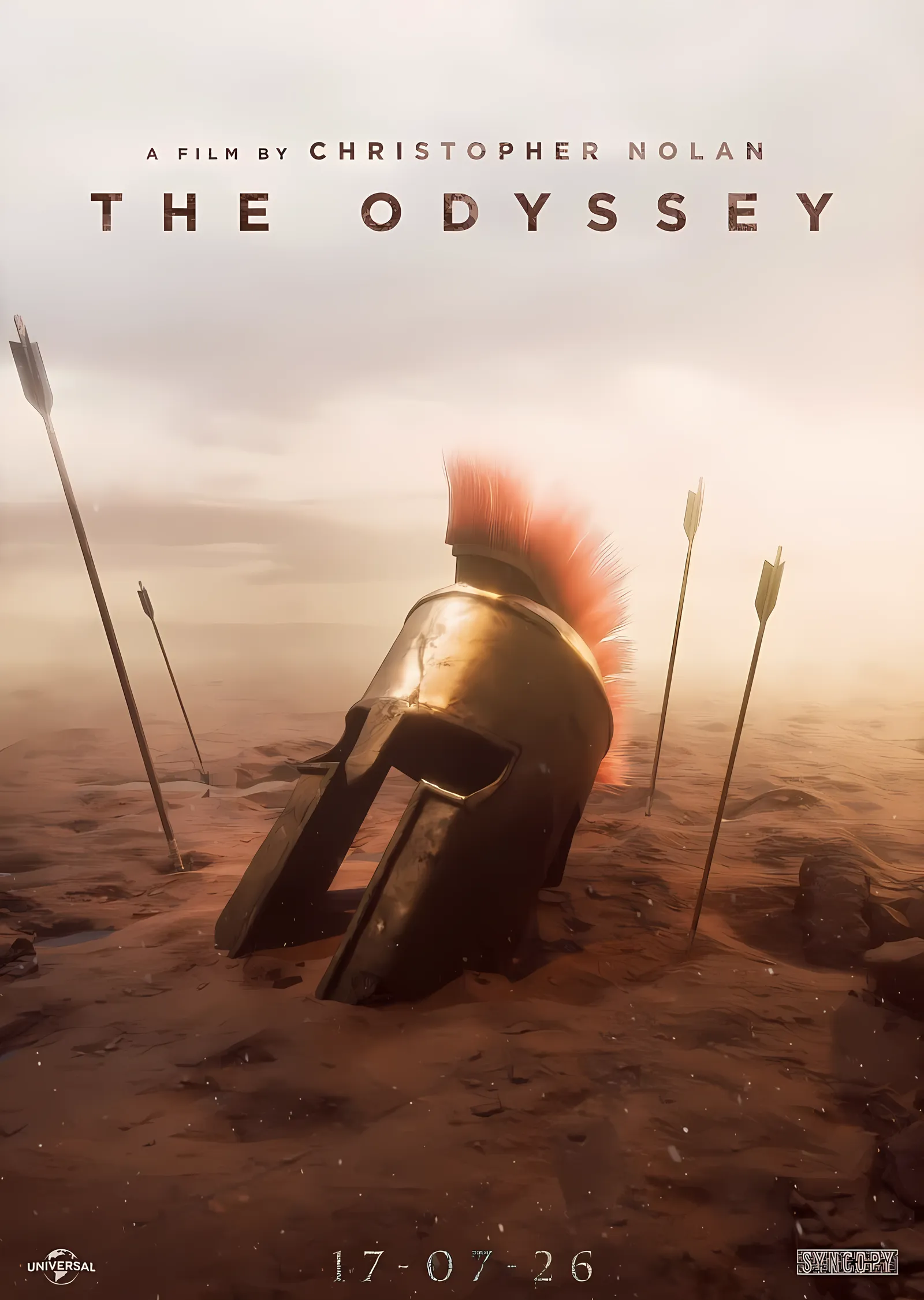 The Odyssey: Çölde Terk Edilmiş Miğfer metal tablo