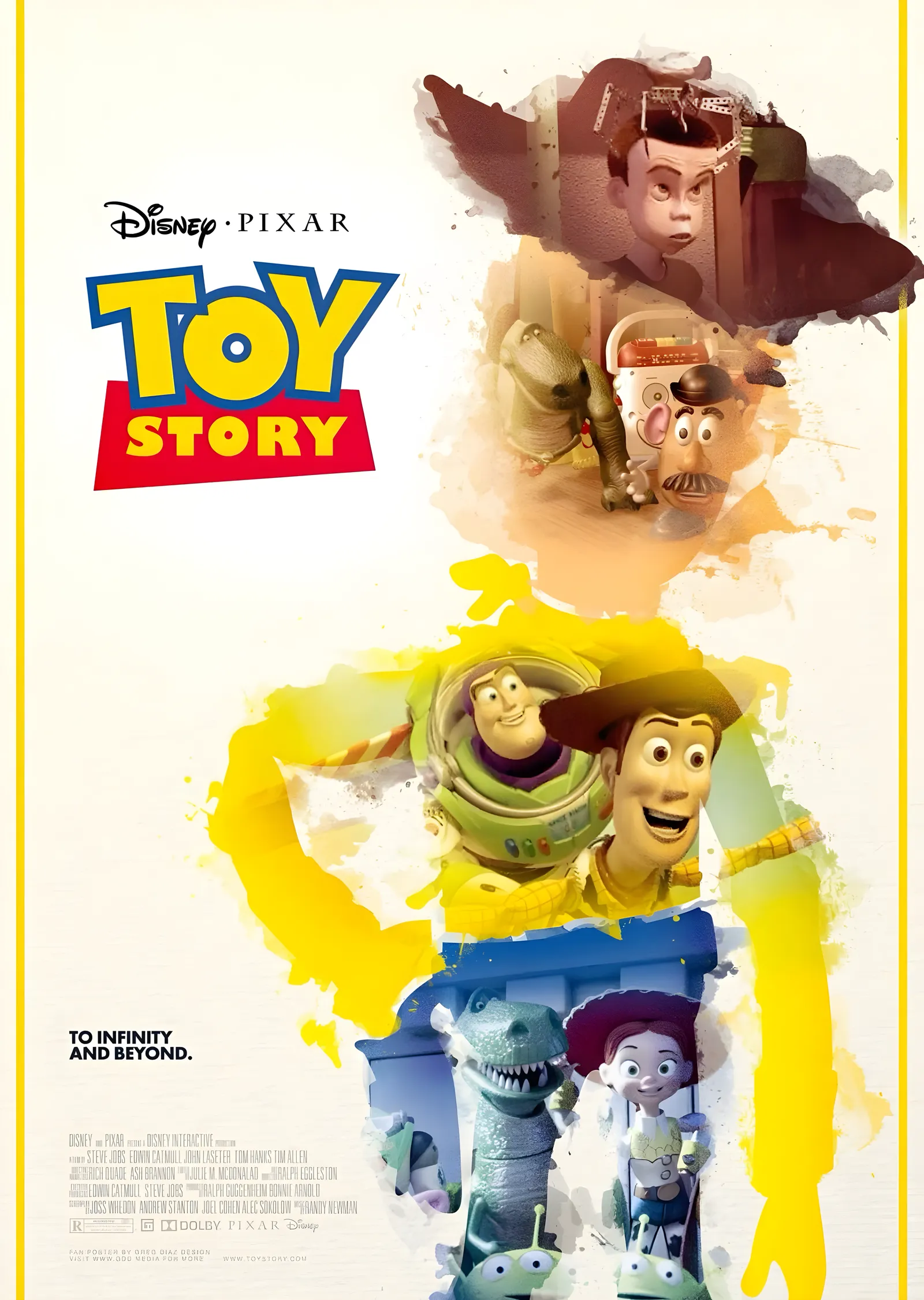Toy Story - Sonsuzluğa ve Ötesine metal tablo