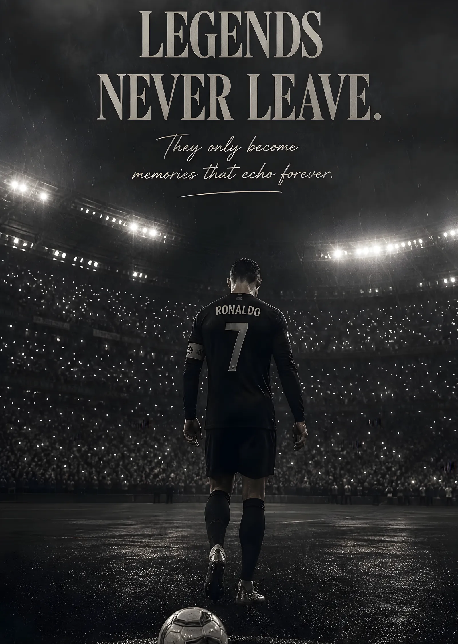 Cristiano Ronaldo - Legends Never Leave metal tablo
