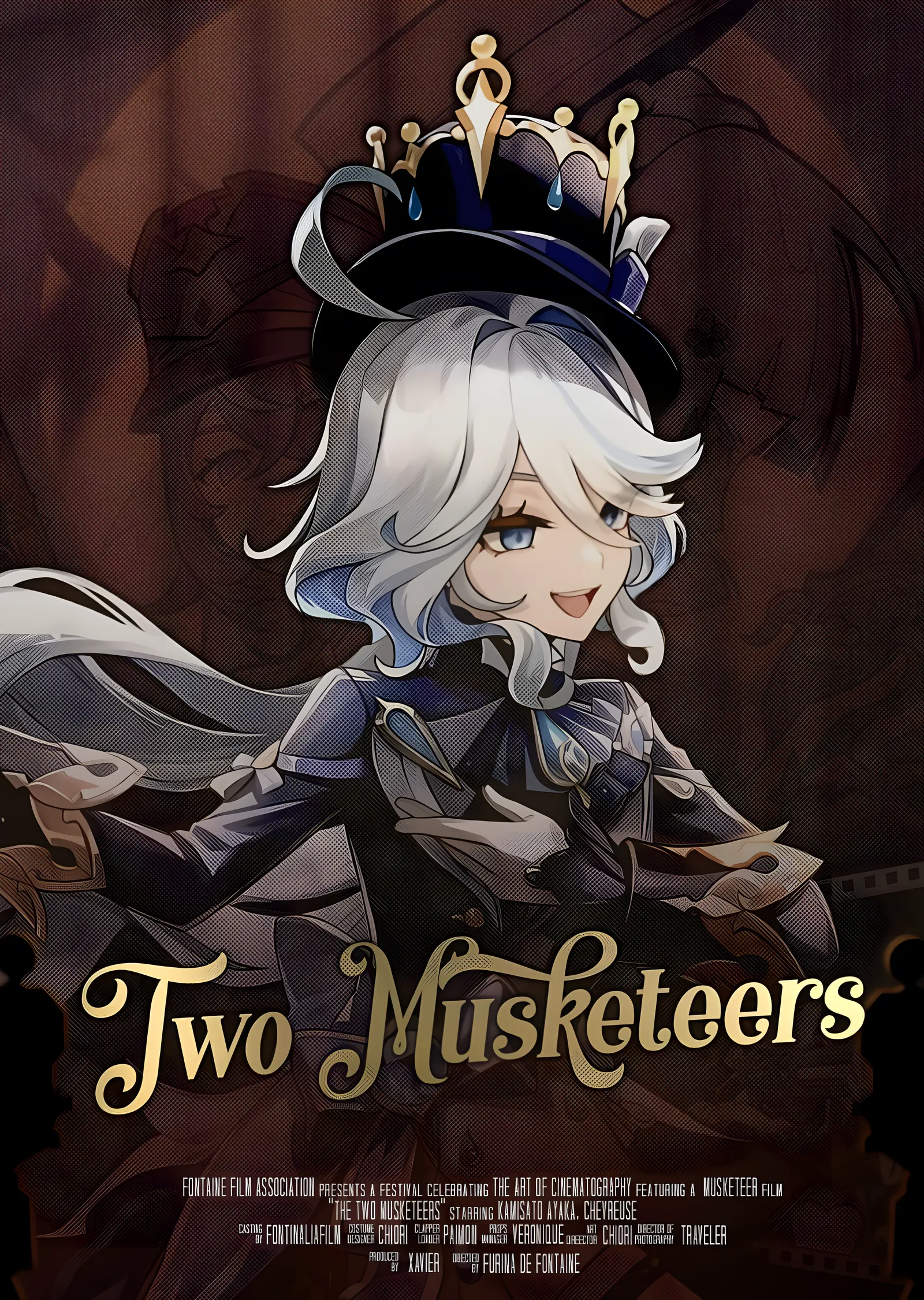 Two Musketeers metal tablo