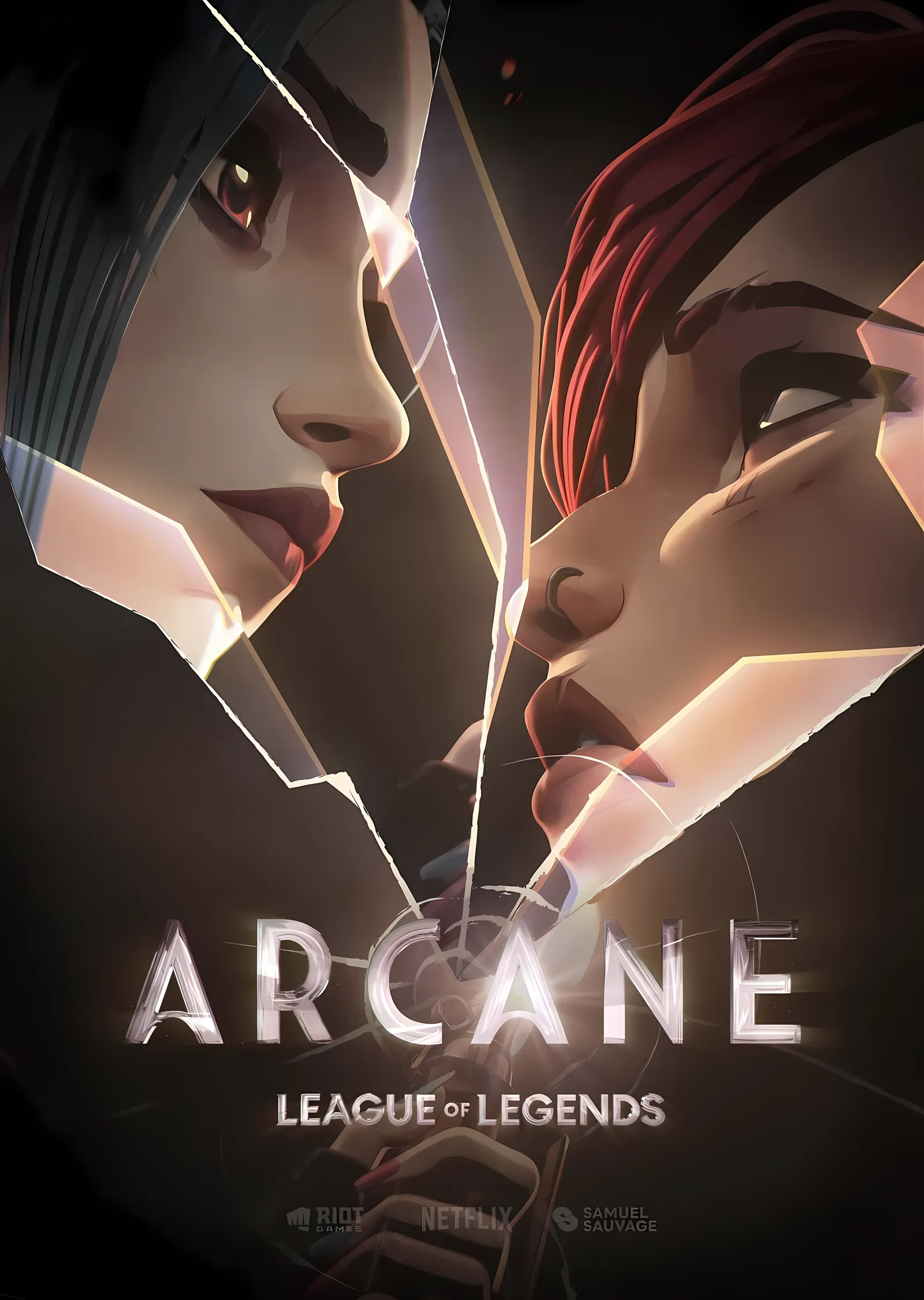 Arcane: Kırık Cam metal tablo