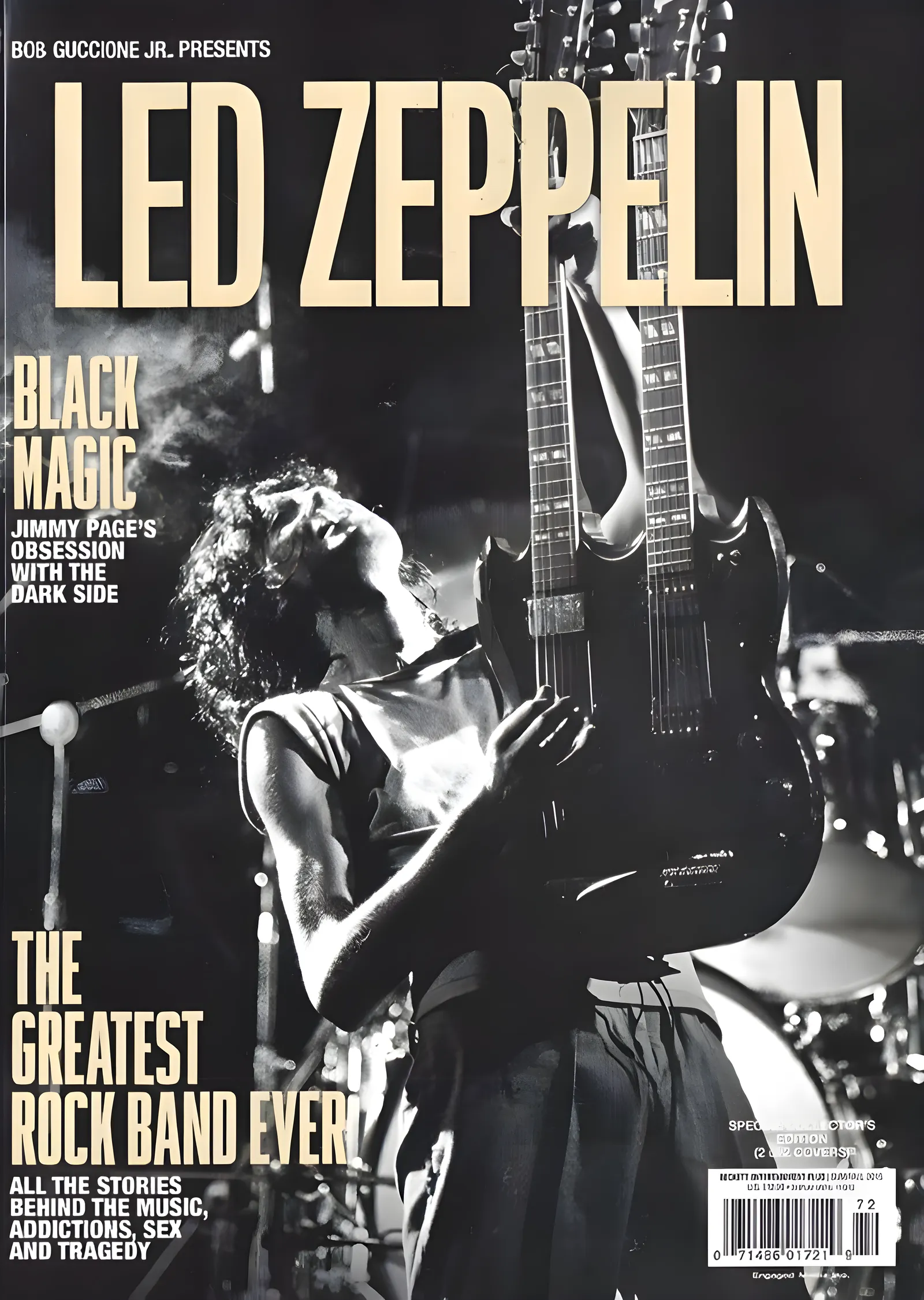 Led Zeppelin: Sahnede Jimmy Page metal tablo