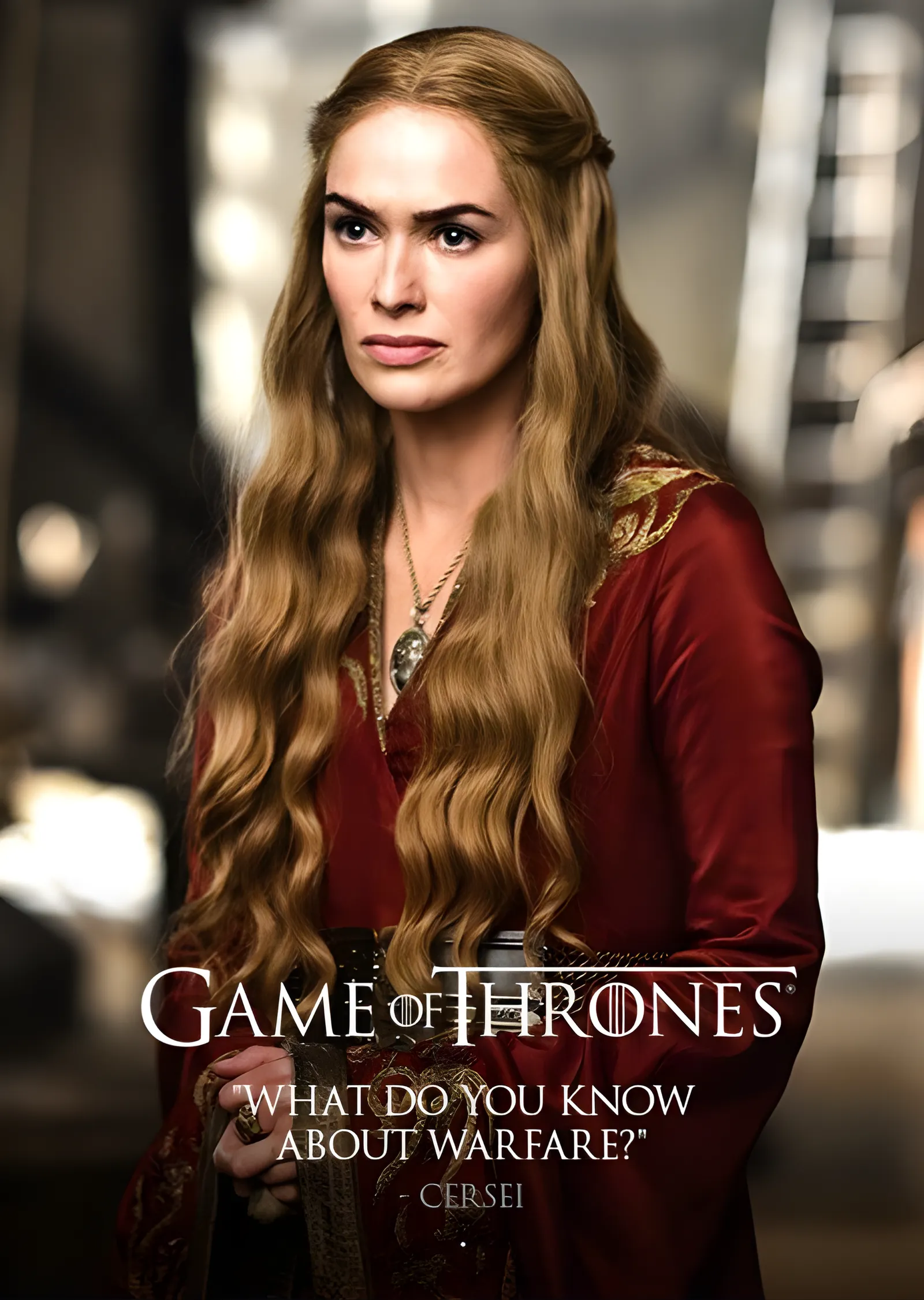 Game of Thrones: Cersei Lannister Portresi metal tablo