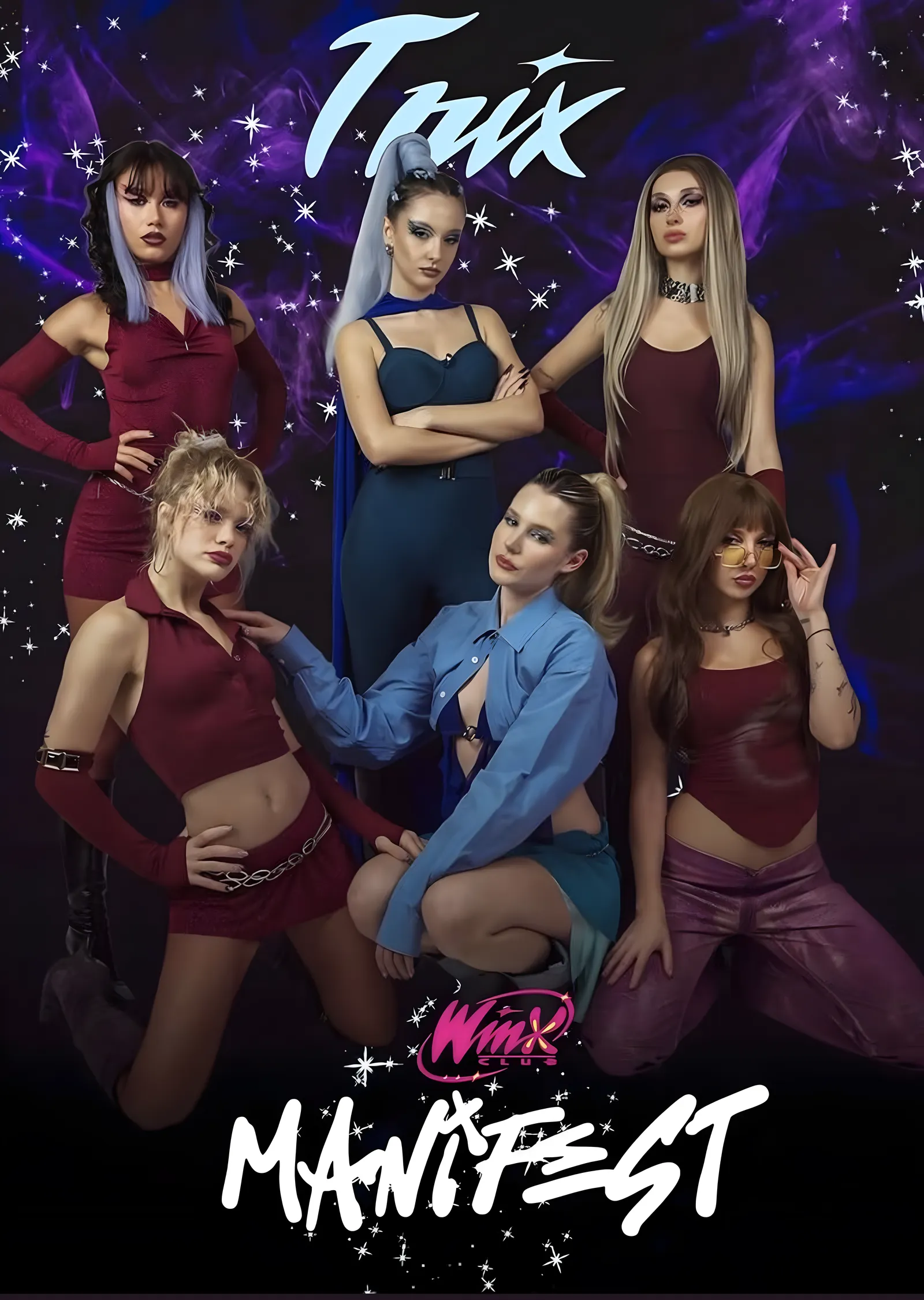 Winx Manifest: Trix Üçlüsü Sahnede metal tablo