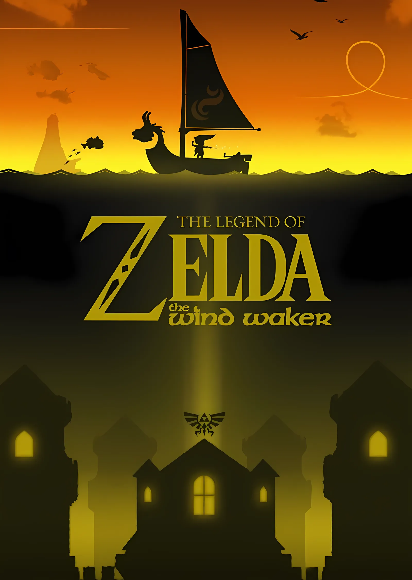 The Legend of Zelda: The Wind Waker metal tablo