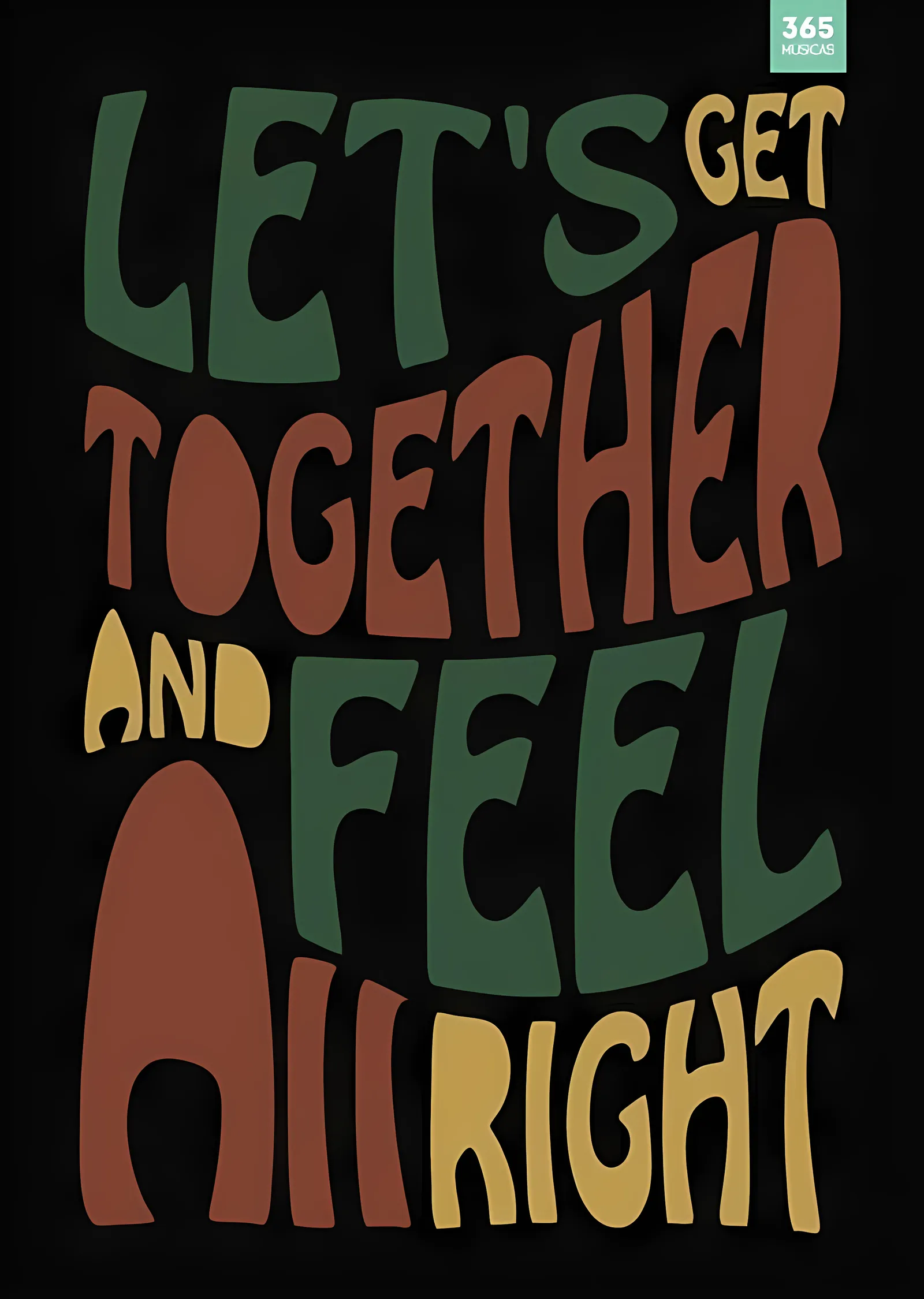 Bob Marley: Let's Get Together and Feel All Right metal tablo