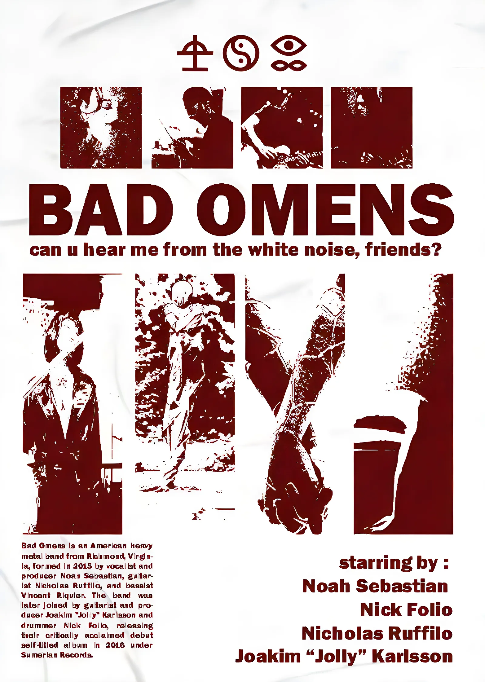 Bad Omens - Kolaj Afiş metal tablo