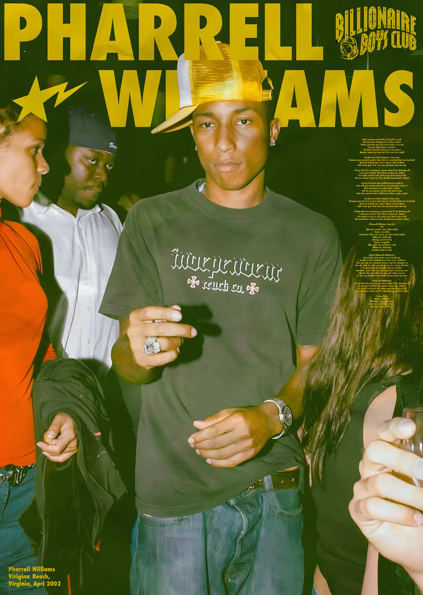 Pharrell Williams: Billionaire Boys Club metal tablo