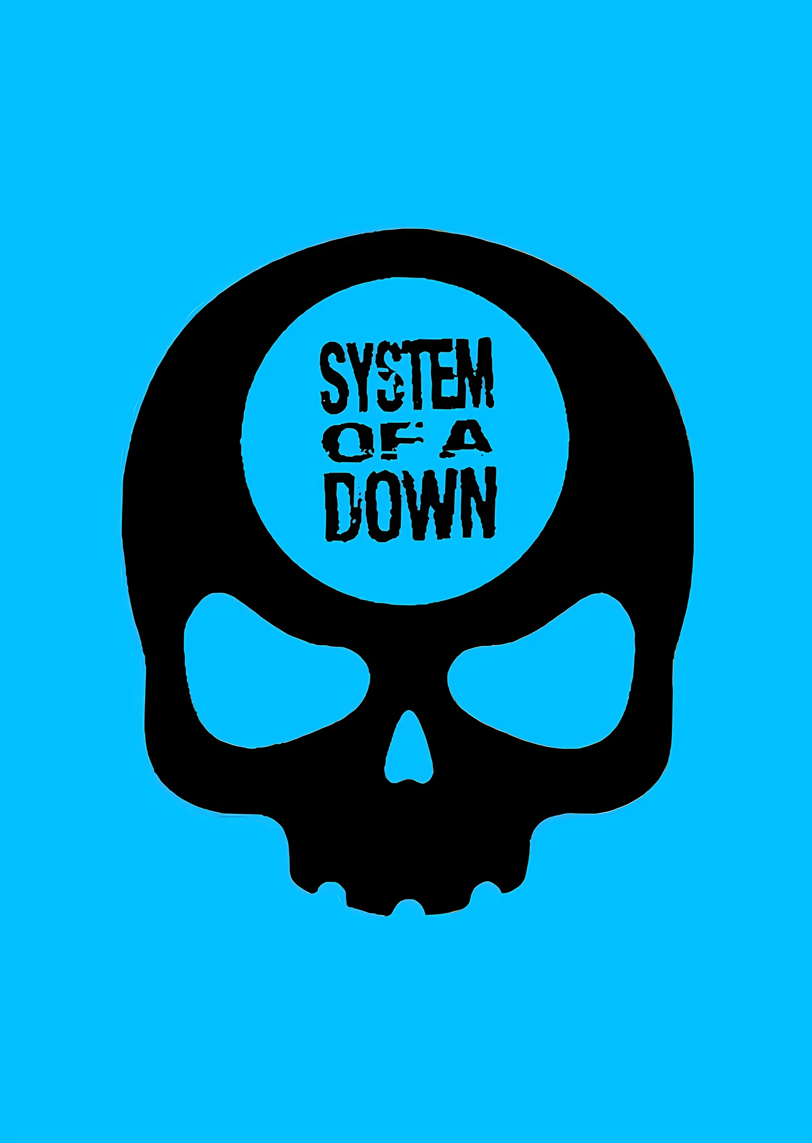 System of a Down: Kafatası Logosu metal tablo
