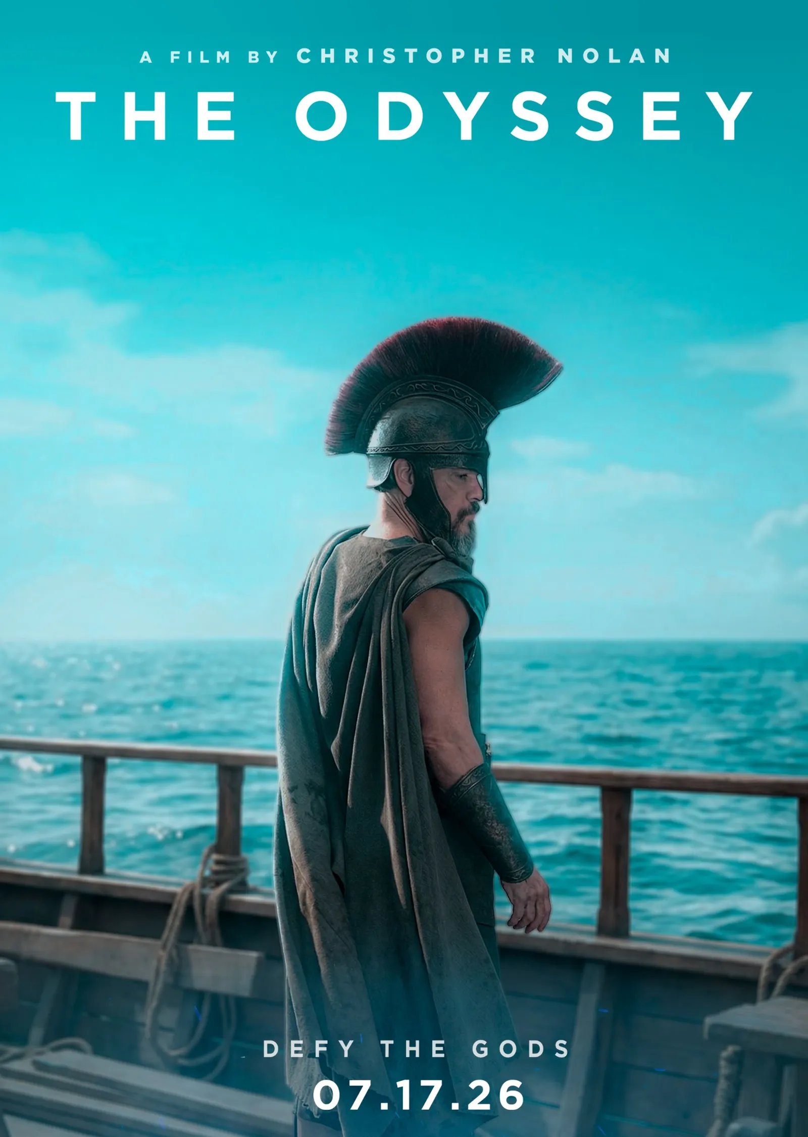 The Odyssey: Güverte ve Turkuaz Deniz metal tablo