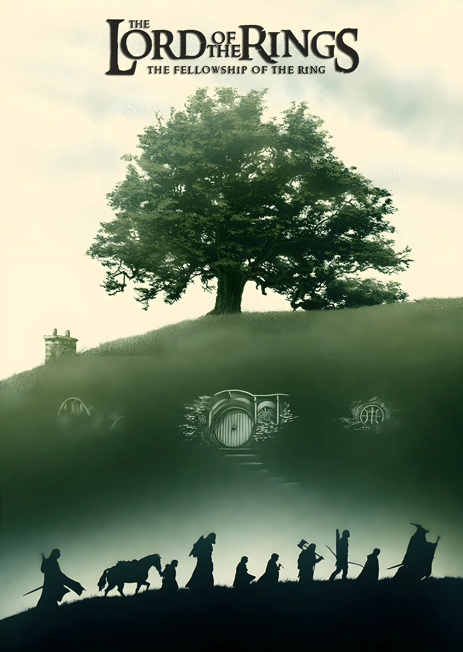 The Lord of the Rings: The Fellowship of the Ring - Yeşil metal tablo