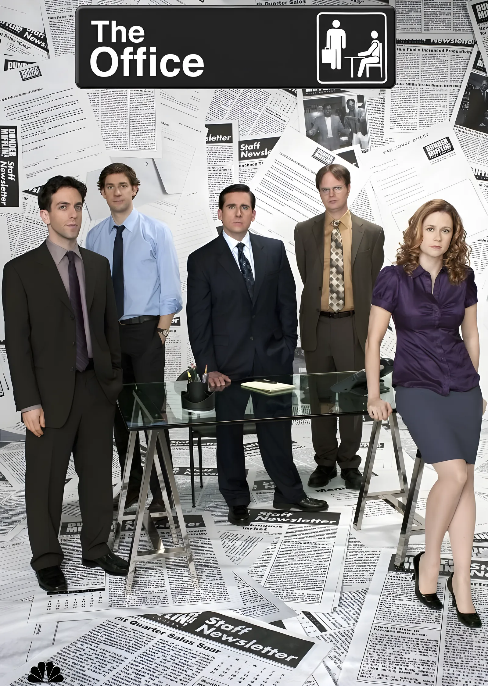 The Office - Gazete Zemin metal tablo