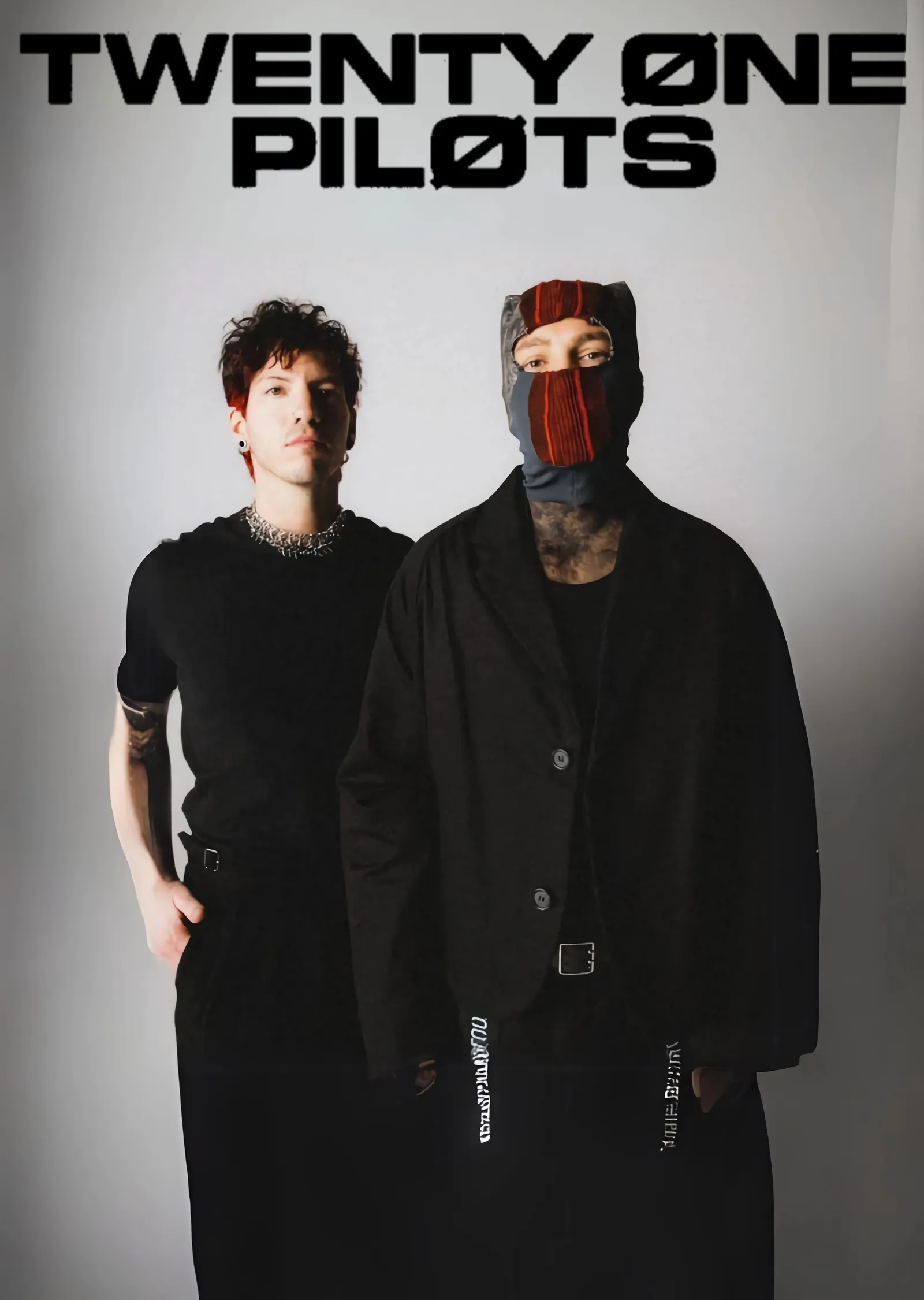 Twenty One Pilots: Siyah Takım metal tablo