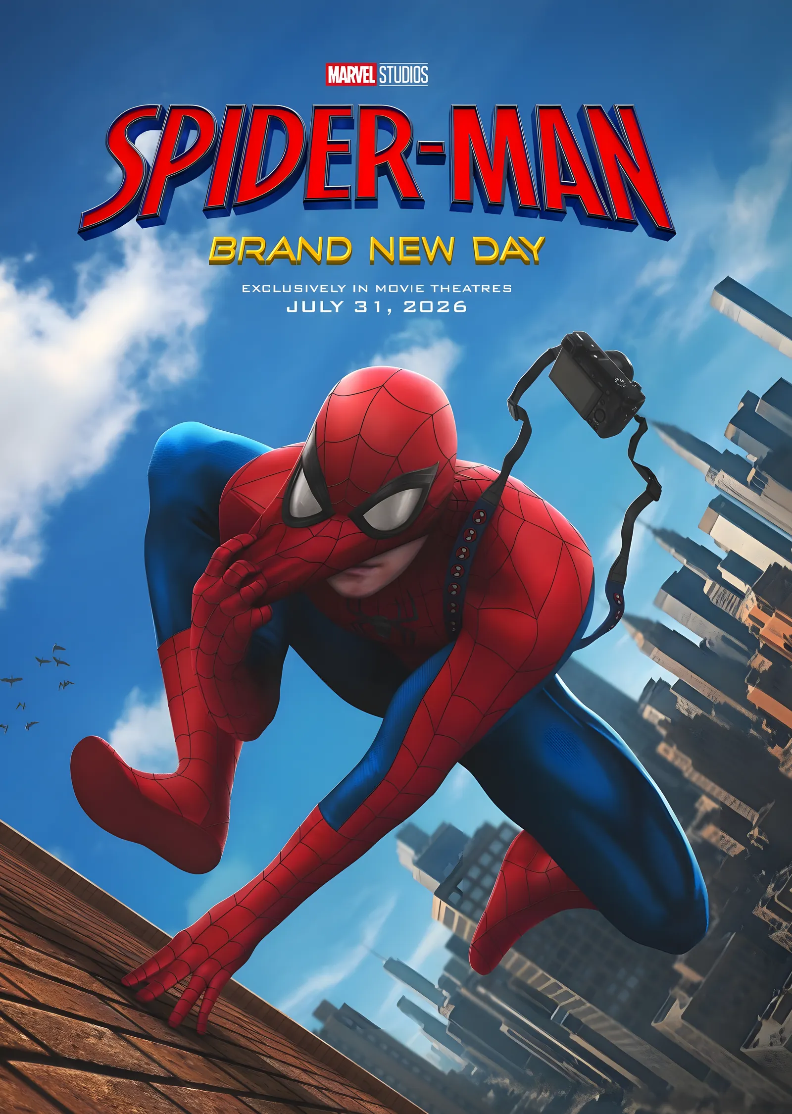 Spider-Man: Çatıda metal tablo