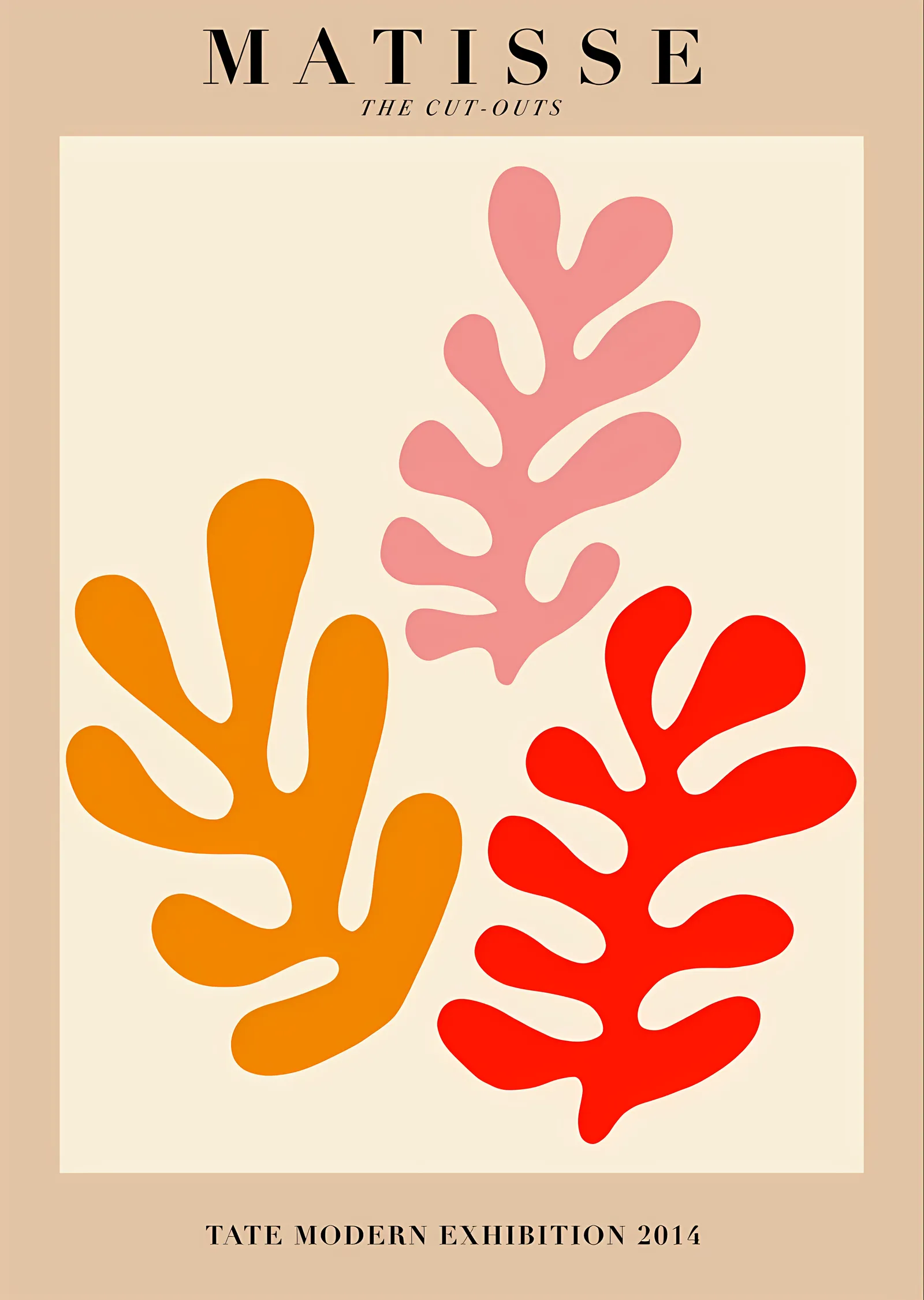 Matisse: The Cut-Outs Turuncu metal tablo