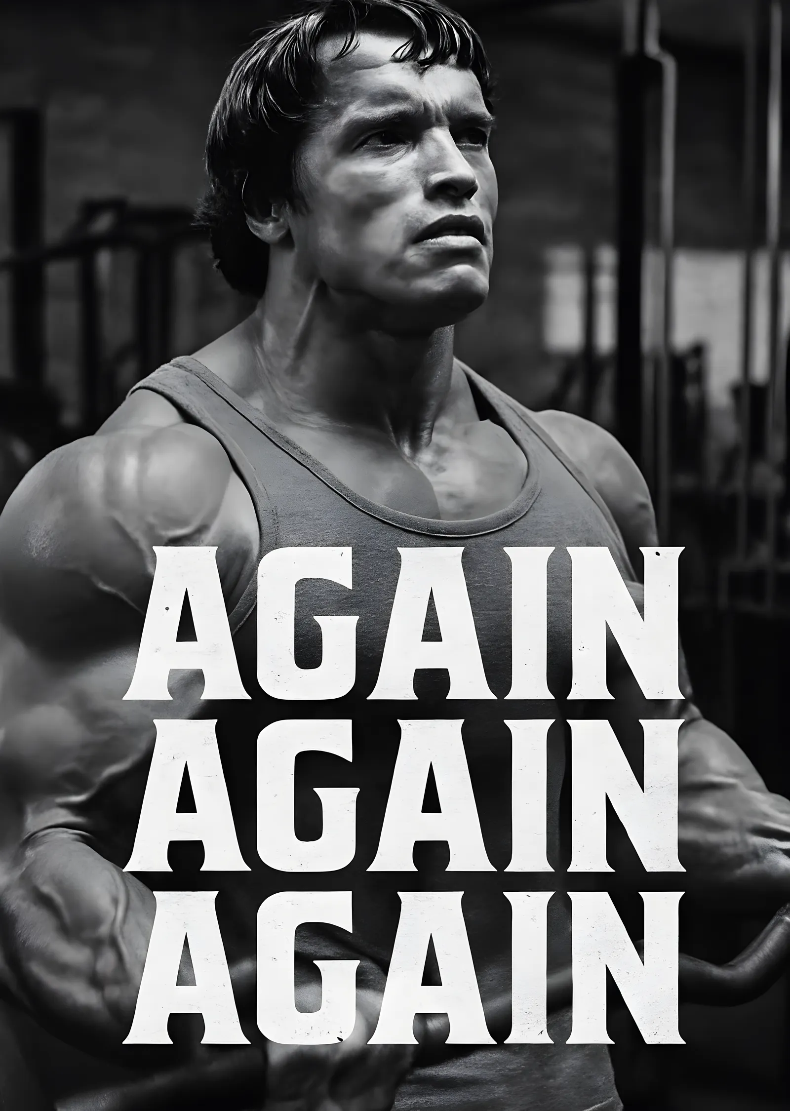 Arnold Schwarzenegger: Again Again Again metal tablo