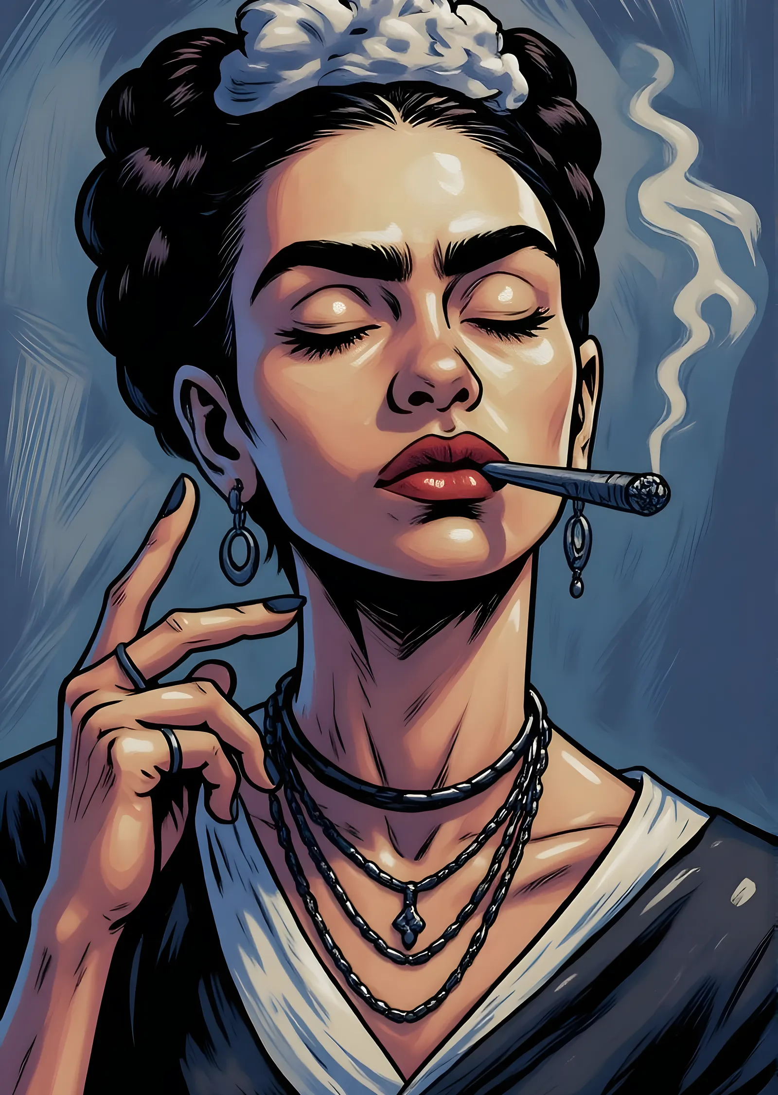 Frida: Duman metal tablo
