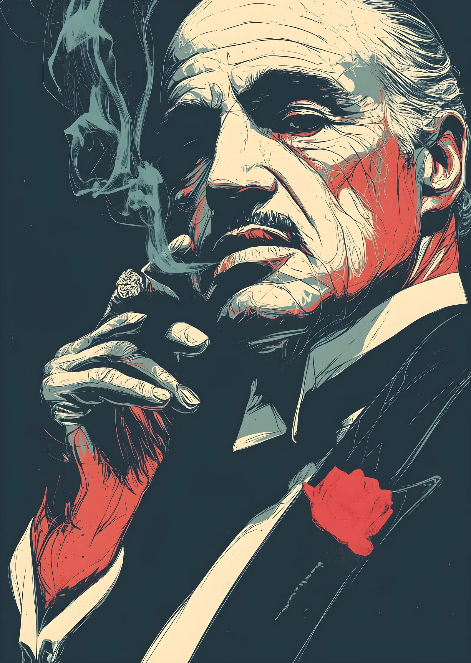 Baba: Don Vito Corleone metal tablo