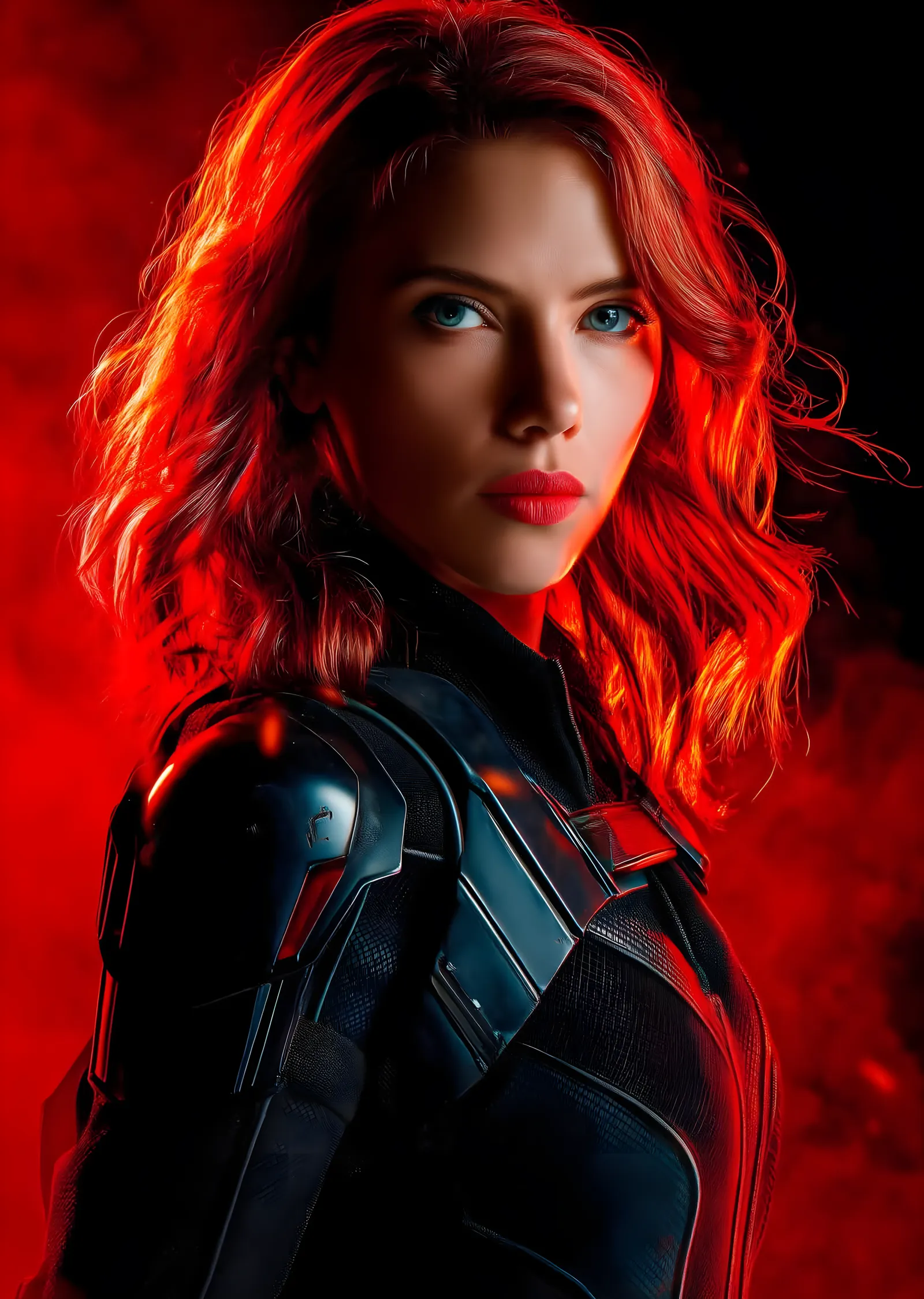Black Widow: Kızıl Işık metal tablo
