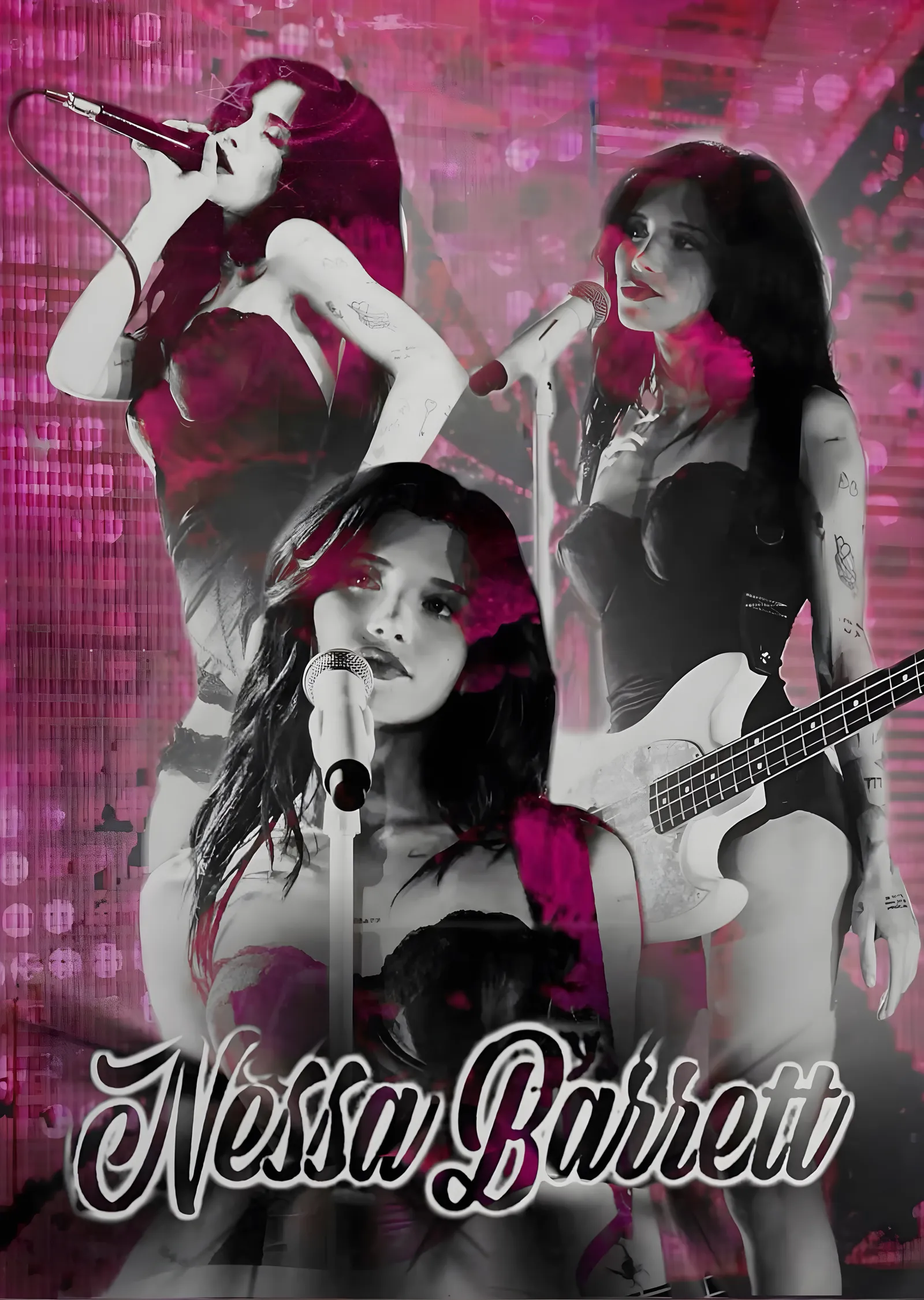 Nessa Barrett: Pembe Kolaj metal tablo