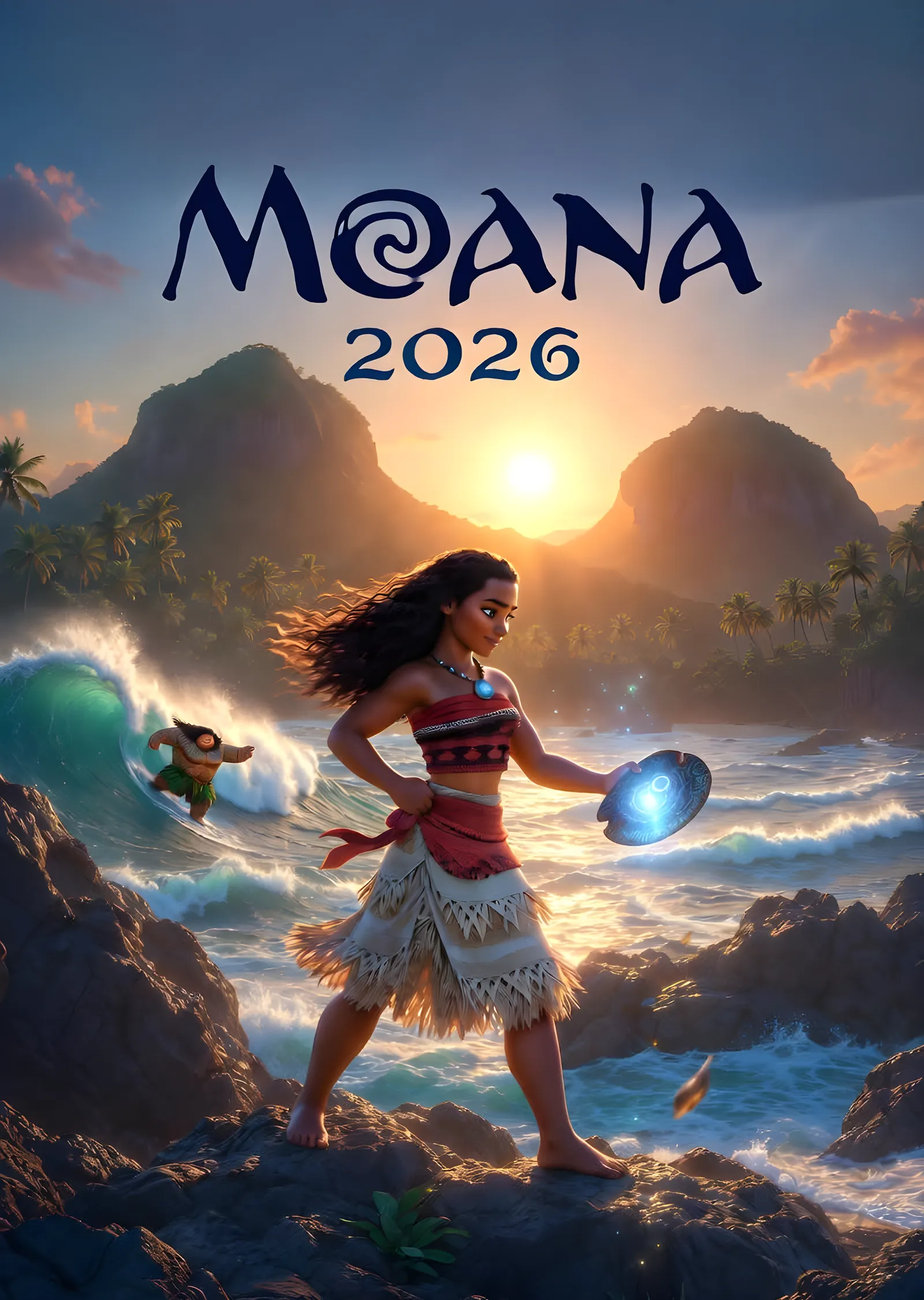 Moana 2026 metal tablo