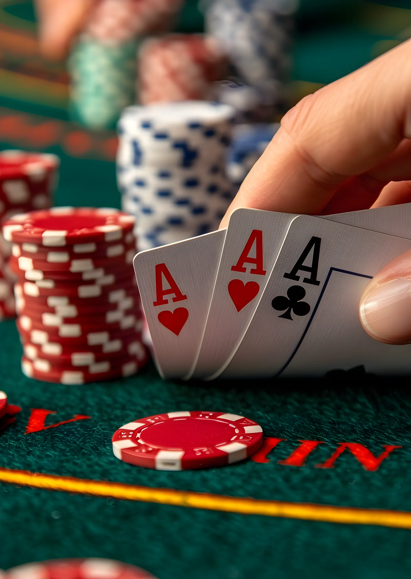 Poker: Üç As metal tablo
