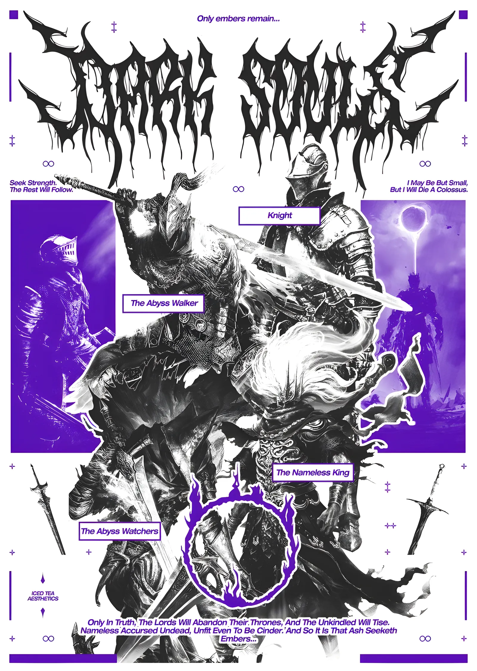 Dark Souls: Zine Kolaj metal tablo