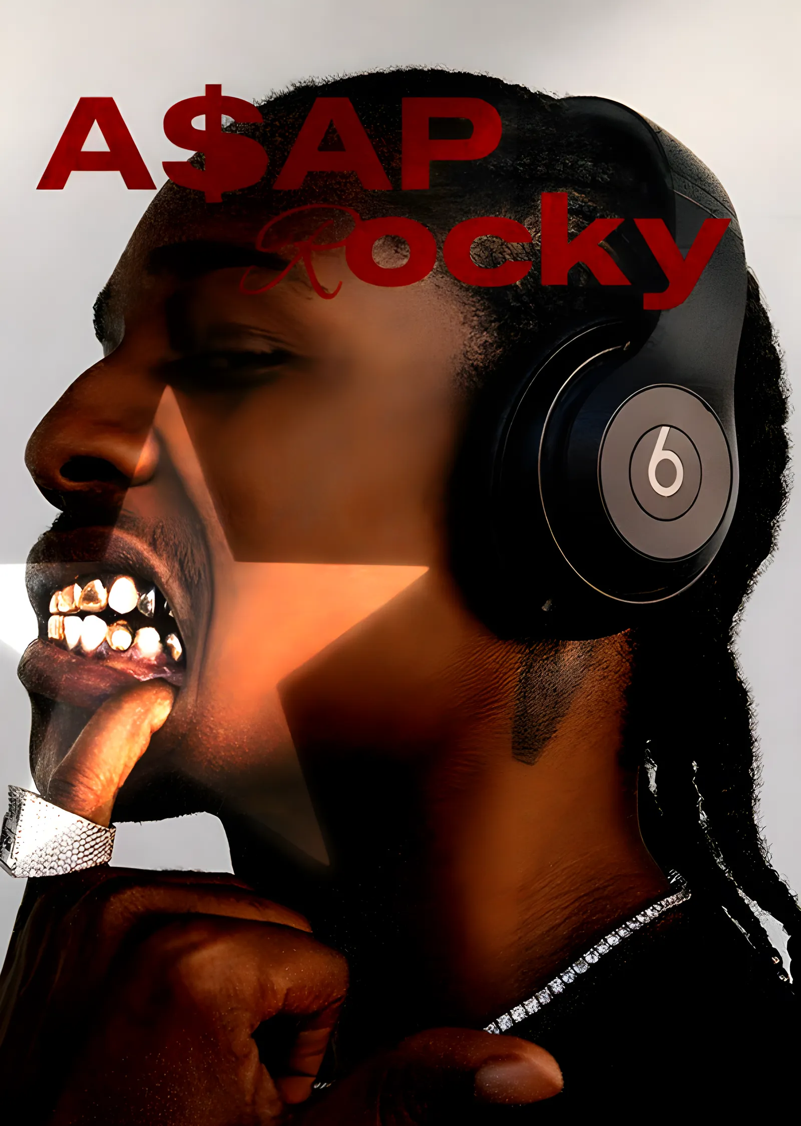 A$AP Rocky: Beats Portre metal tablo