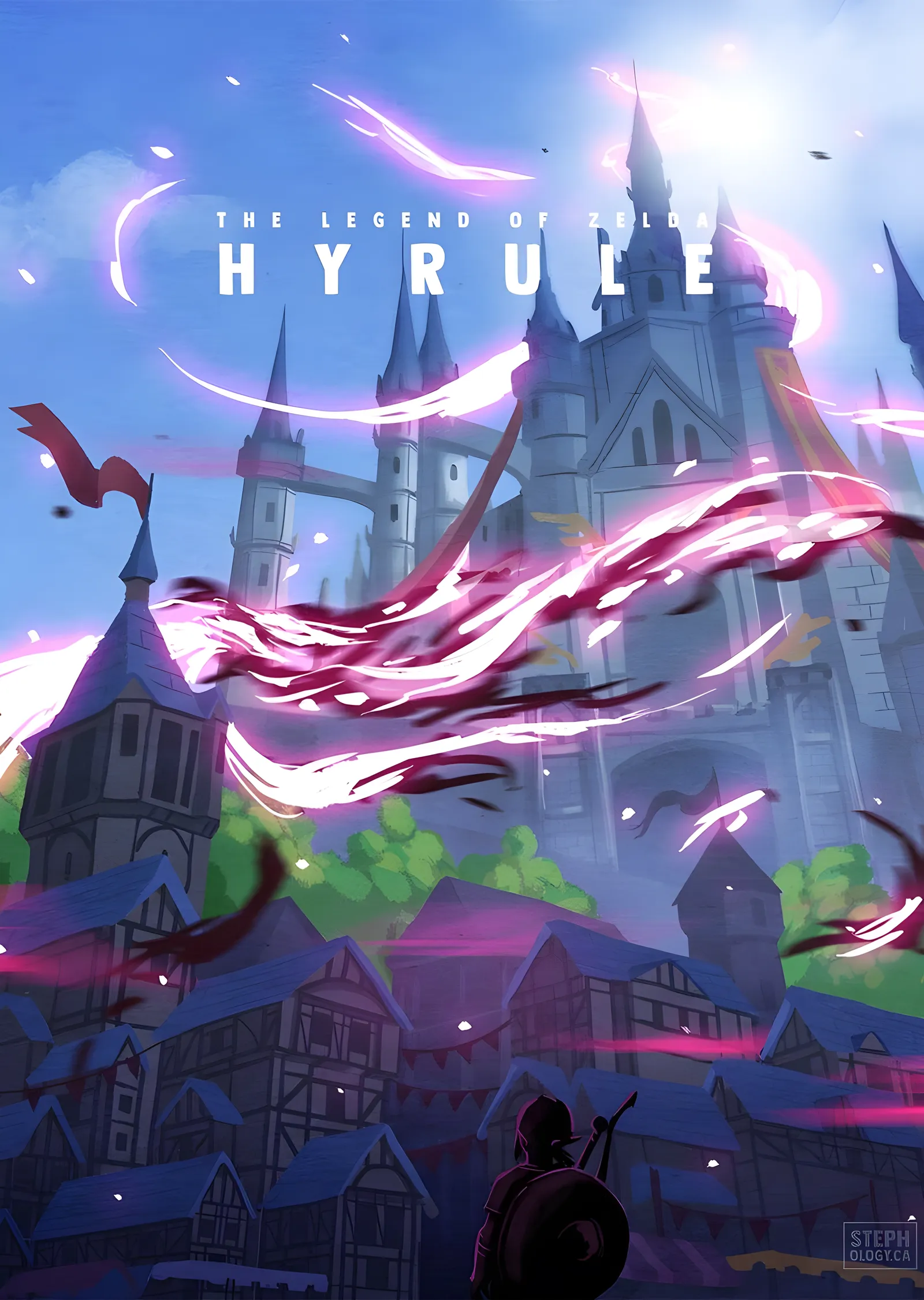 The Legend of Zelda: Hyrule metal tablo
