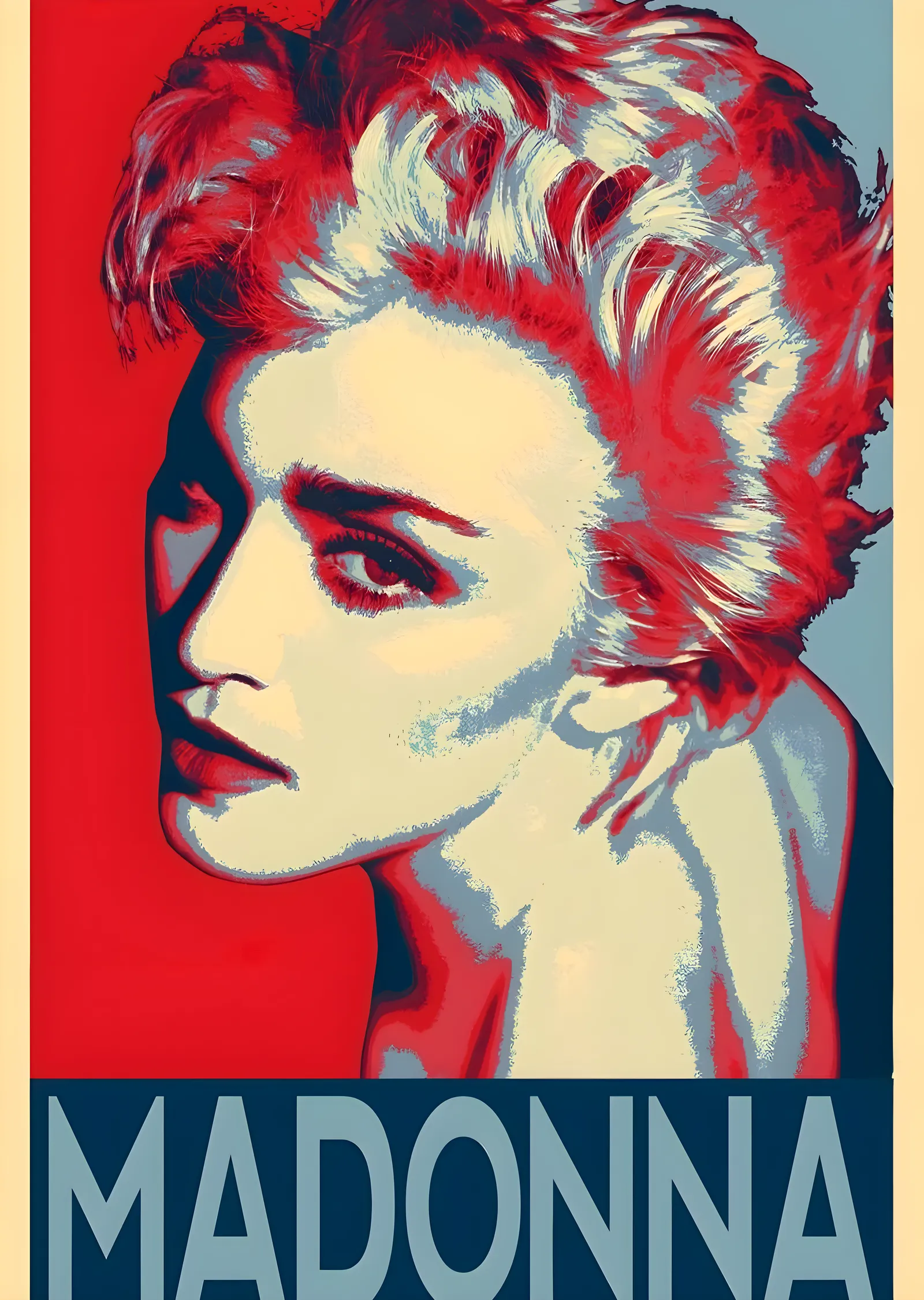 Madonna: Pop Kraliçe Portresi metal tablo