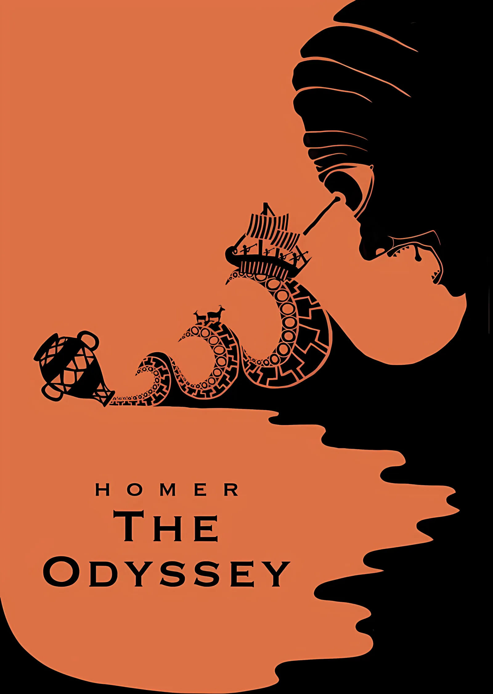 Homeros: Odysseia Minimalist Kapak metal tablo