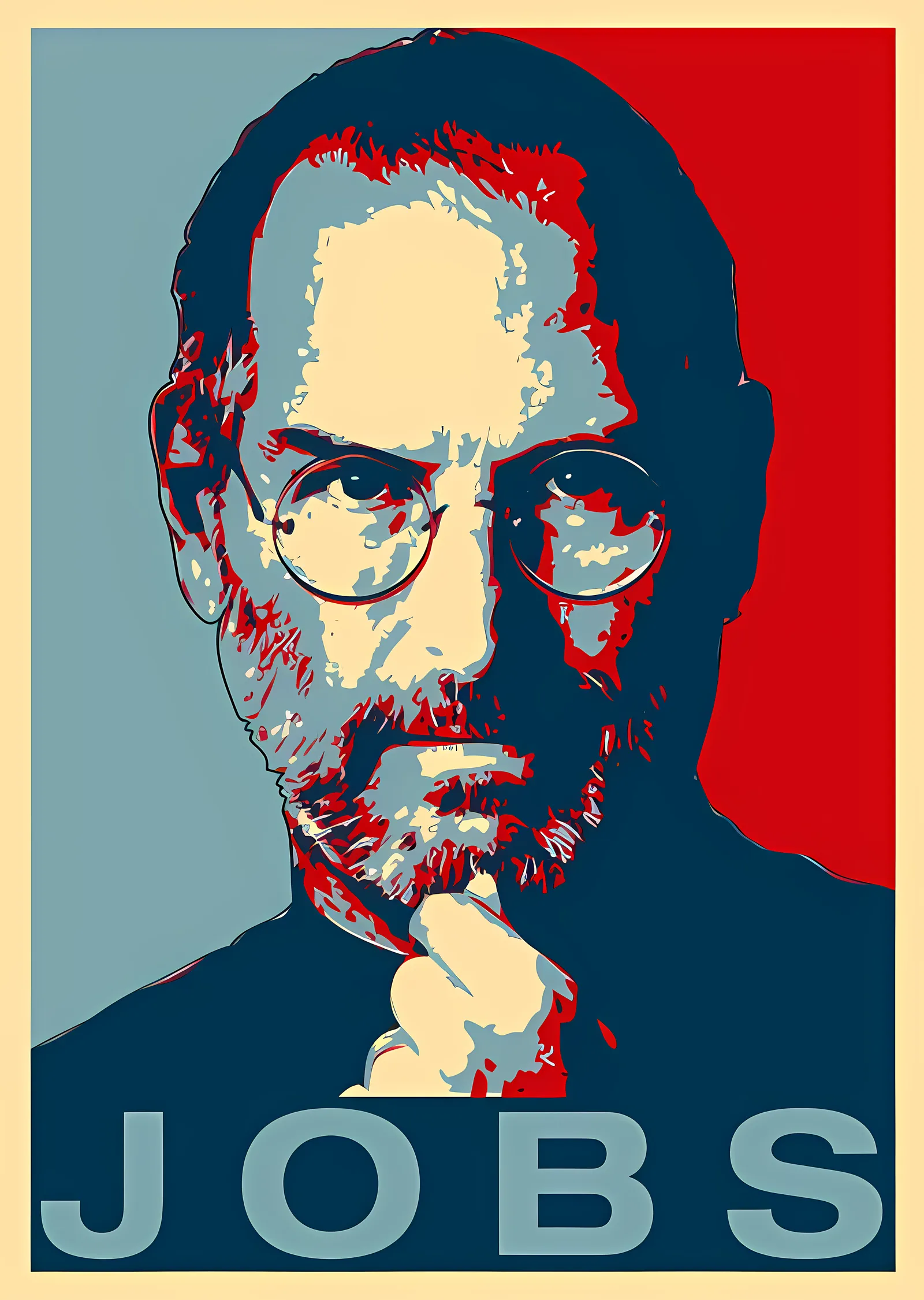 Steve Jobs - Jobs Pop Art metal tablo