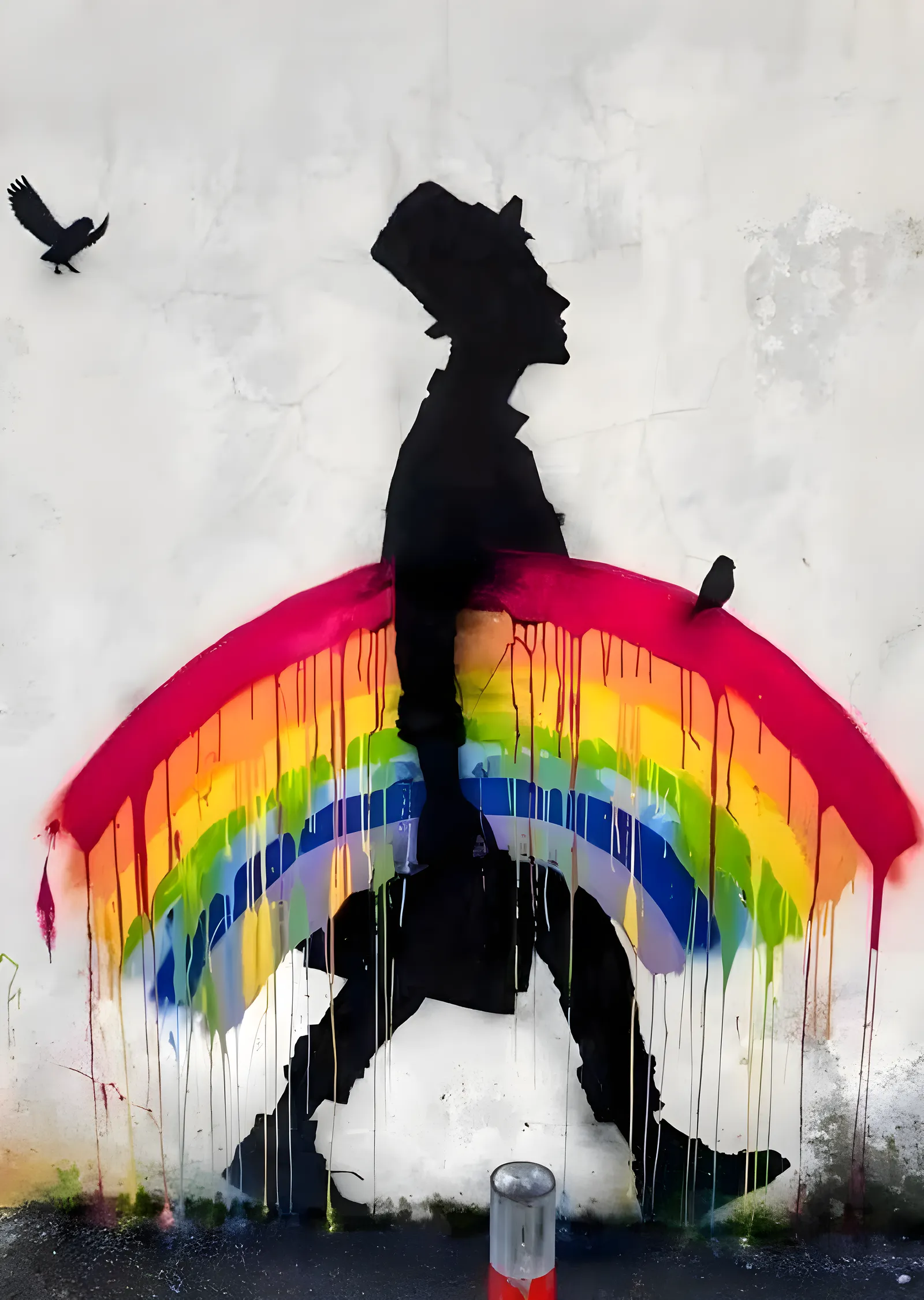 Banksy: Renkli Sürrealizm metal tablo