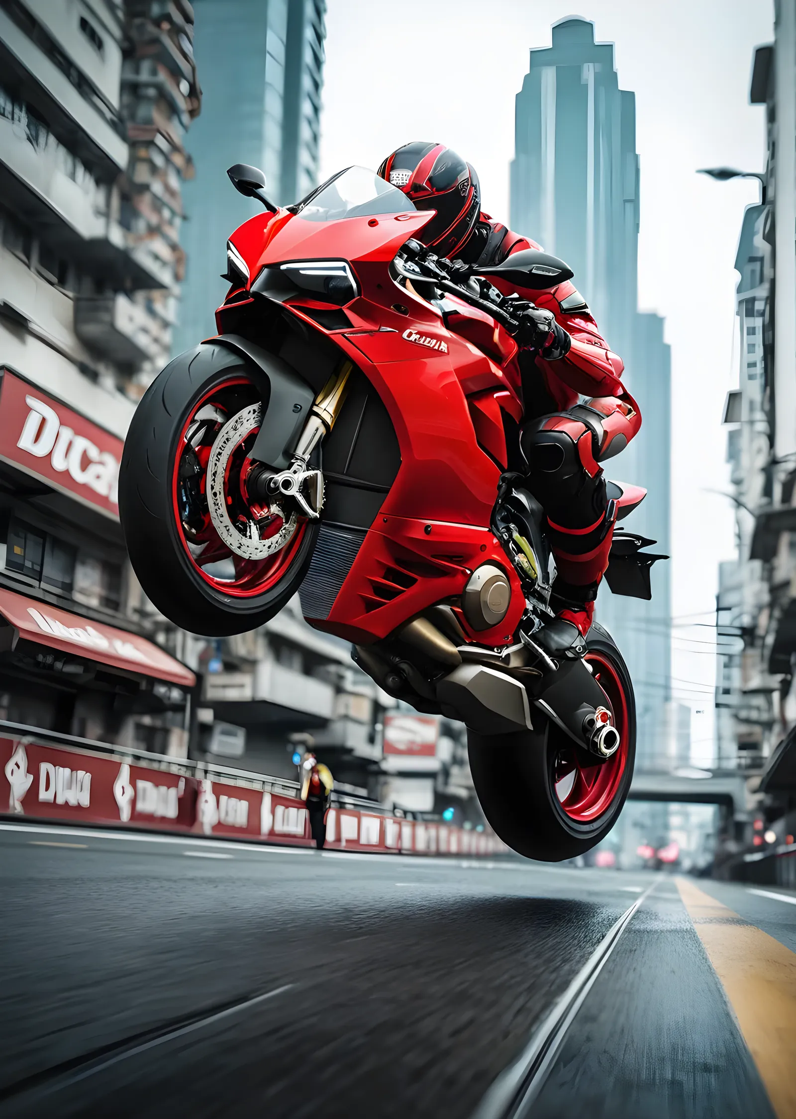 Ducati Panigale - Tek Teker metal tablo