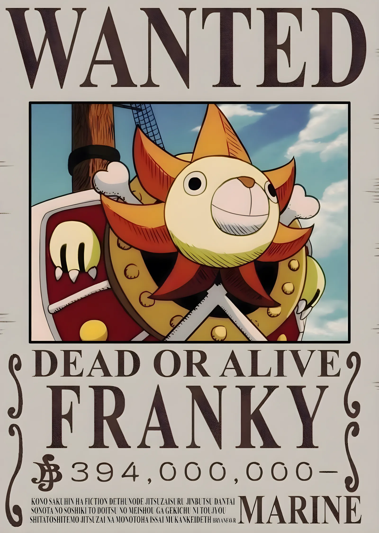 Franky: Tamirci Süper Robot metal tablo