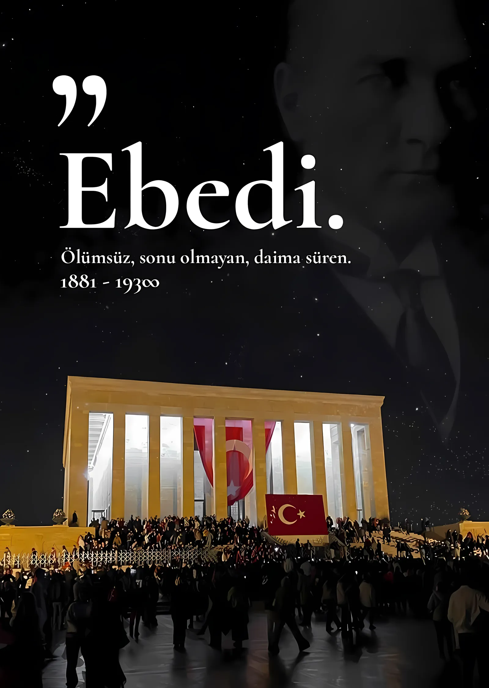 Mustafa Kemal Atatürk: Ebedi Anma metal tablo