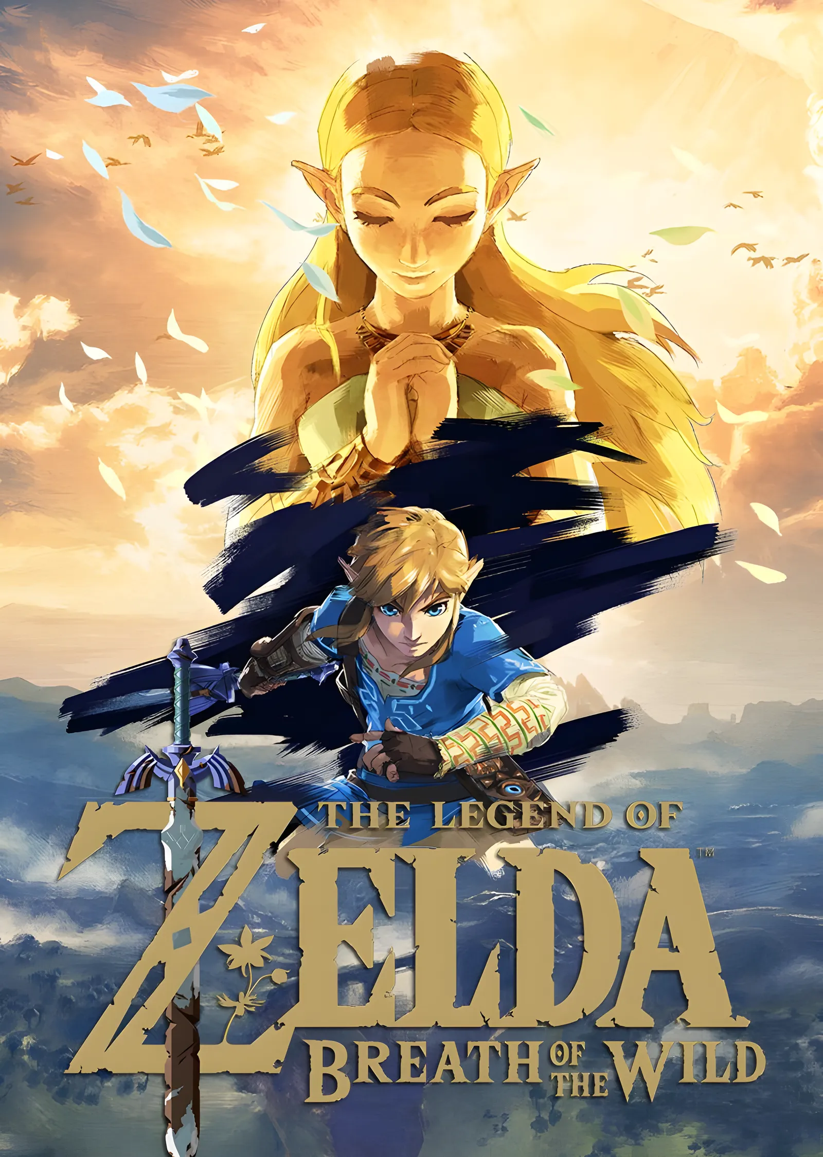Zelda ve Link: Breath of the Wild metal tablo