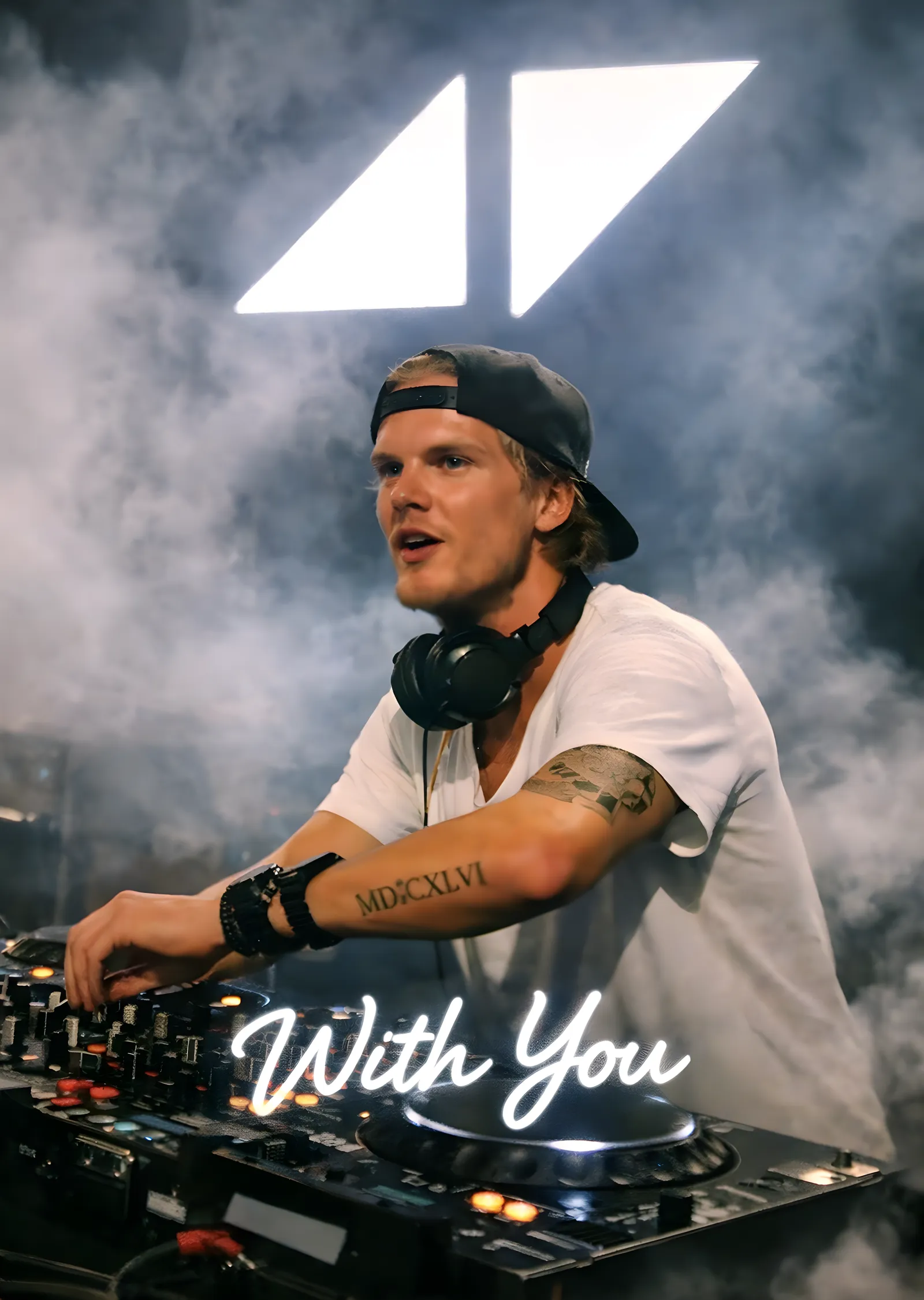 Avicii: With You'da Elektronik Müzik Sanatçısı metal tablo