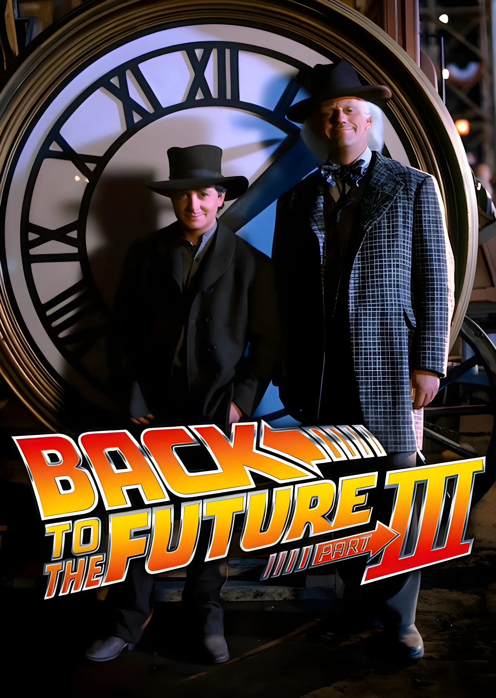 Back to the Future Part III metal tablo