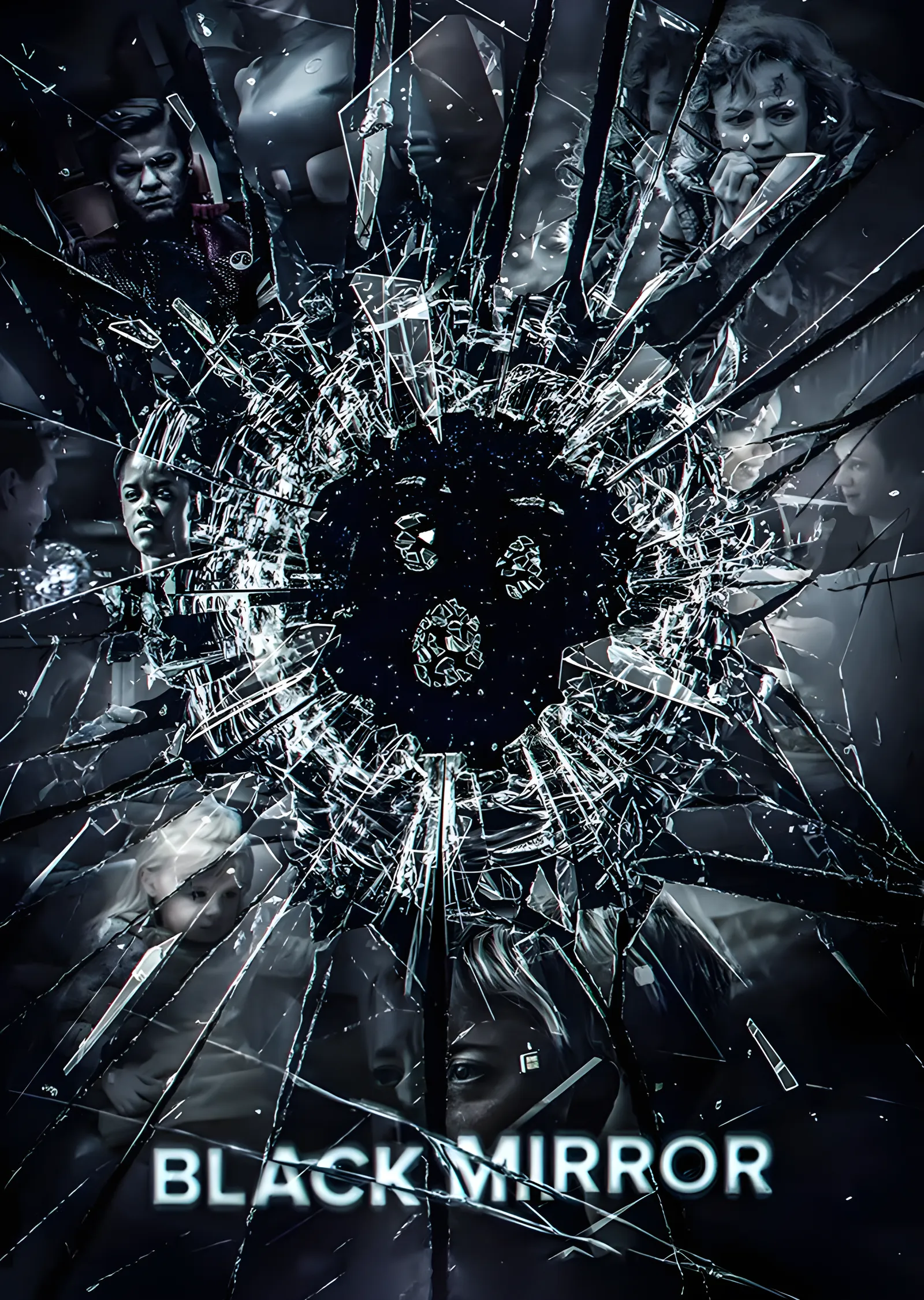 Black Mirror - Kırılan Ekran metal tablo
